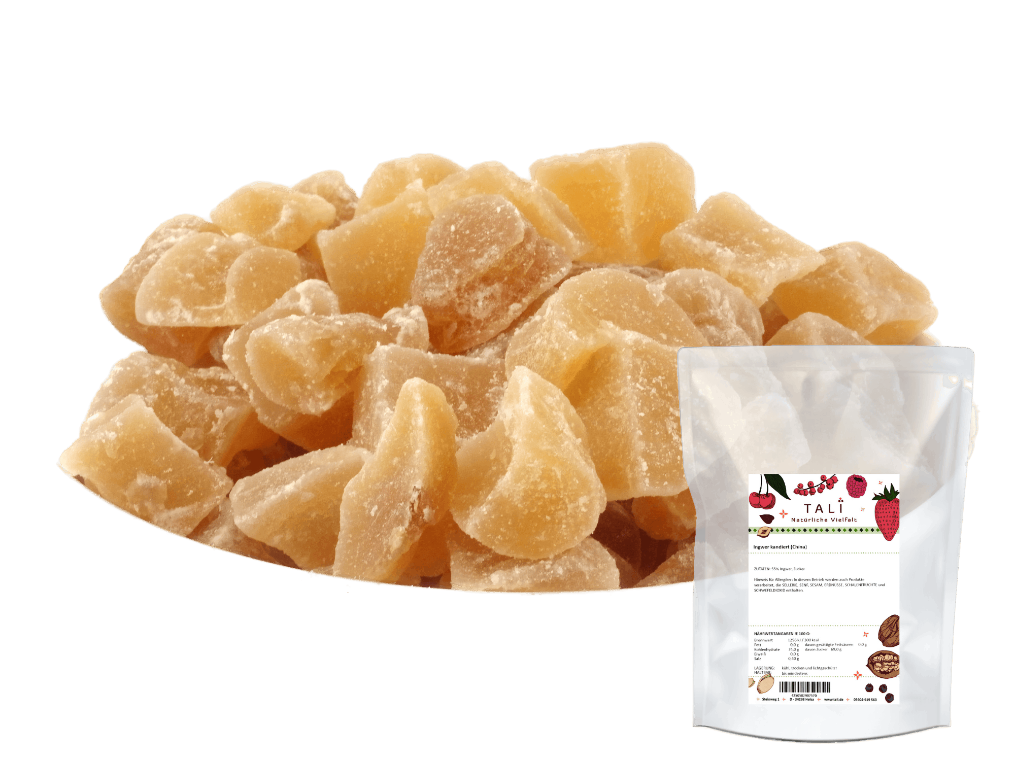 Ingwer kandiert (China) 500 g