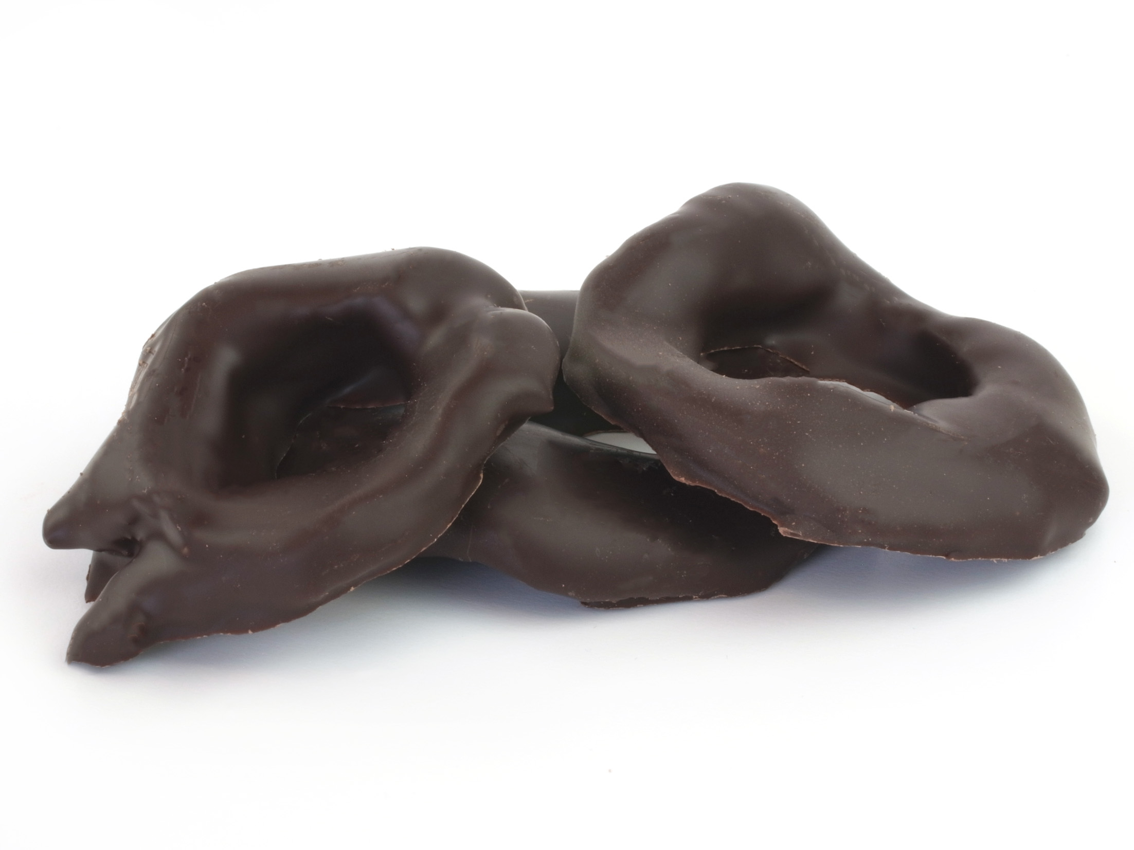 Apfelringe in Zartbitterschokolade 100 g