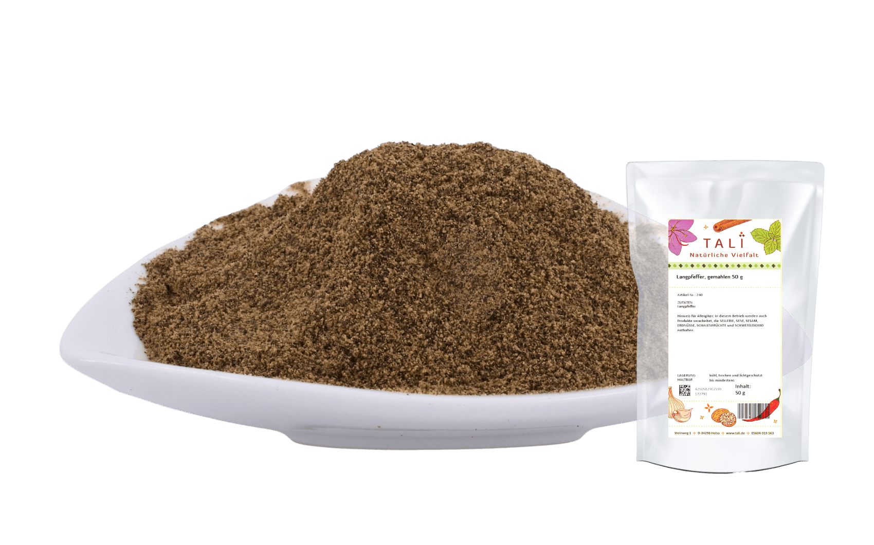 Langpfeffer, gemahlen 50 g