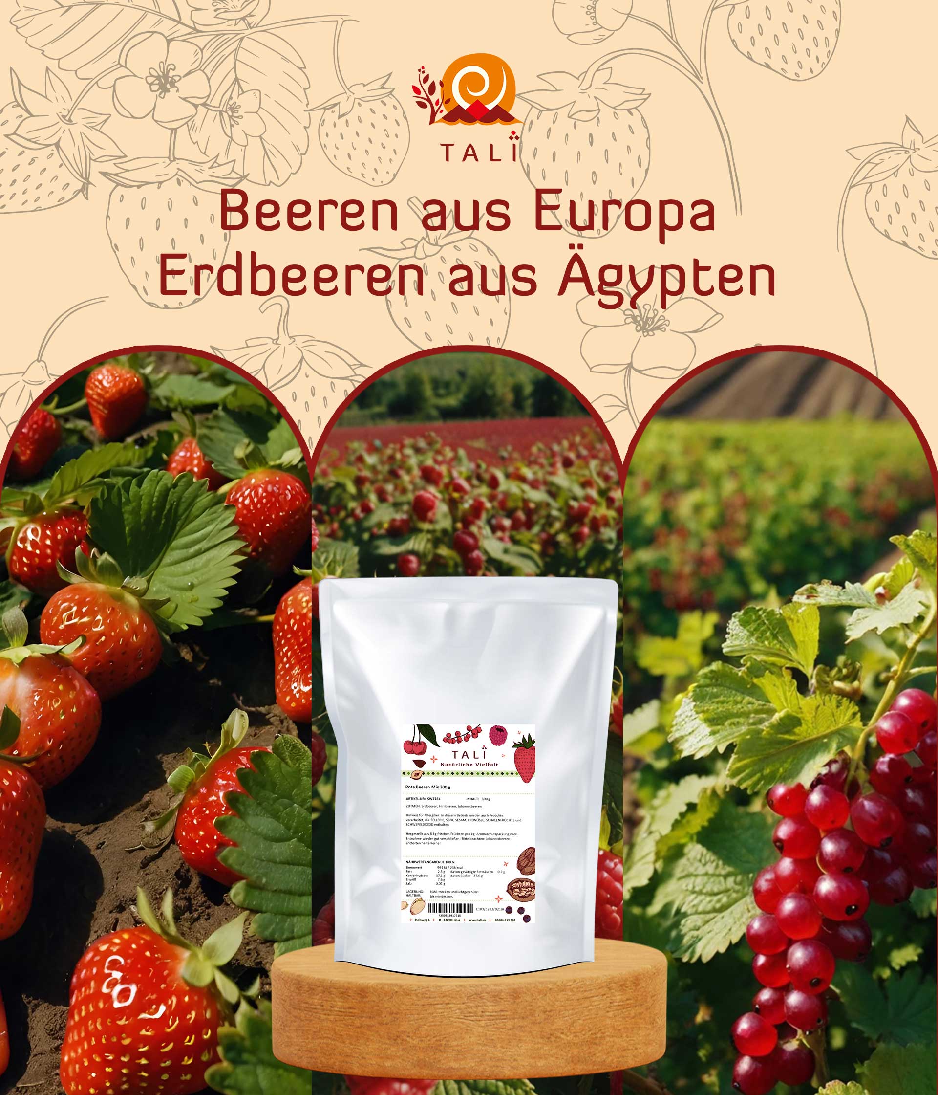 Rote Beeren Mix 300 g