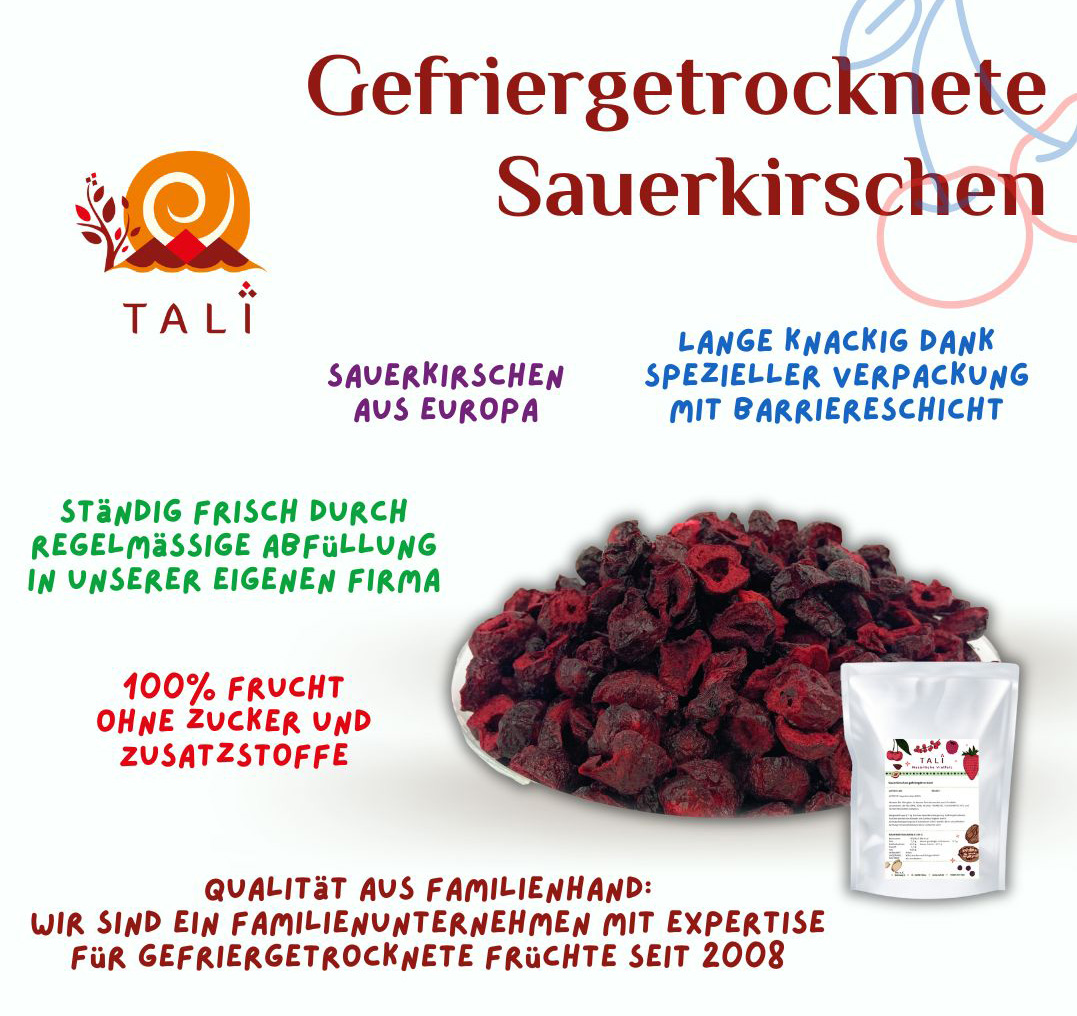 Sauerkirschen gefriergetrocknet 200 g