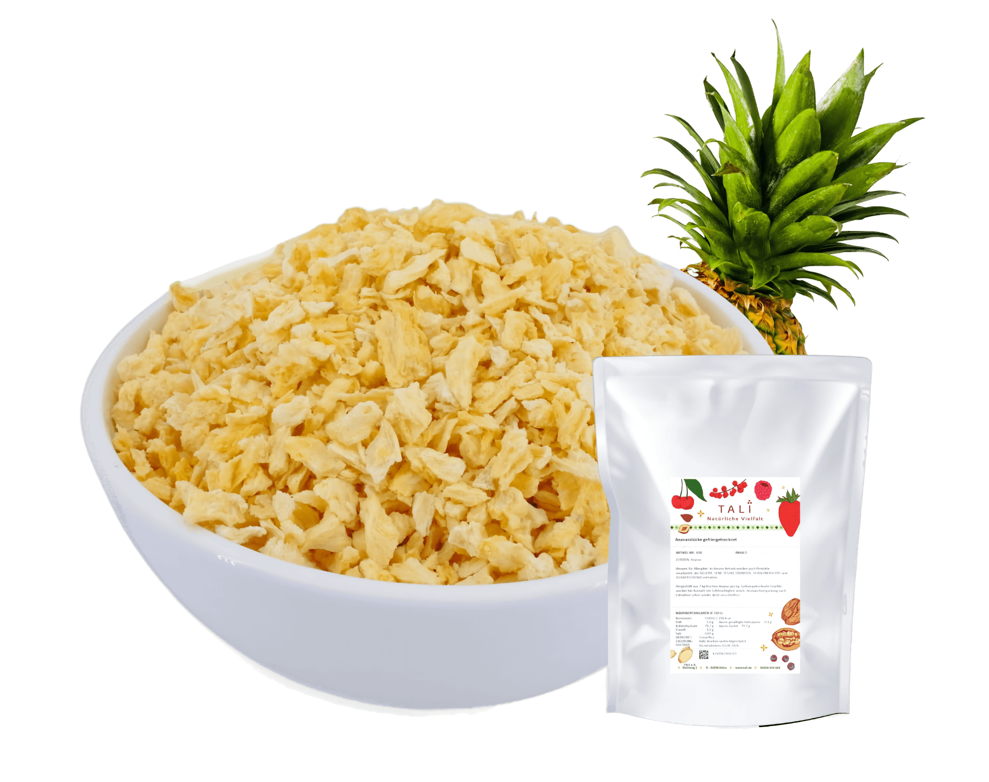 Ananasstücke gefriergetrocknet 200 g