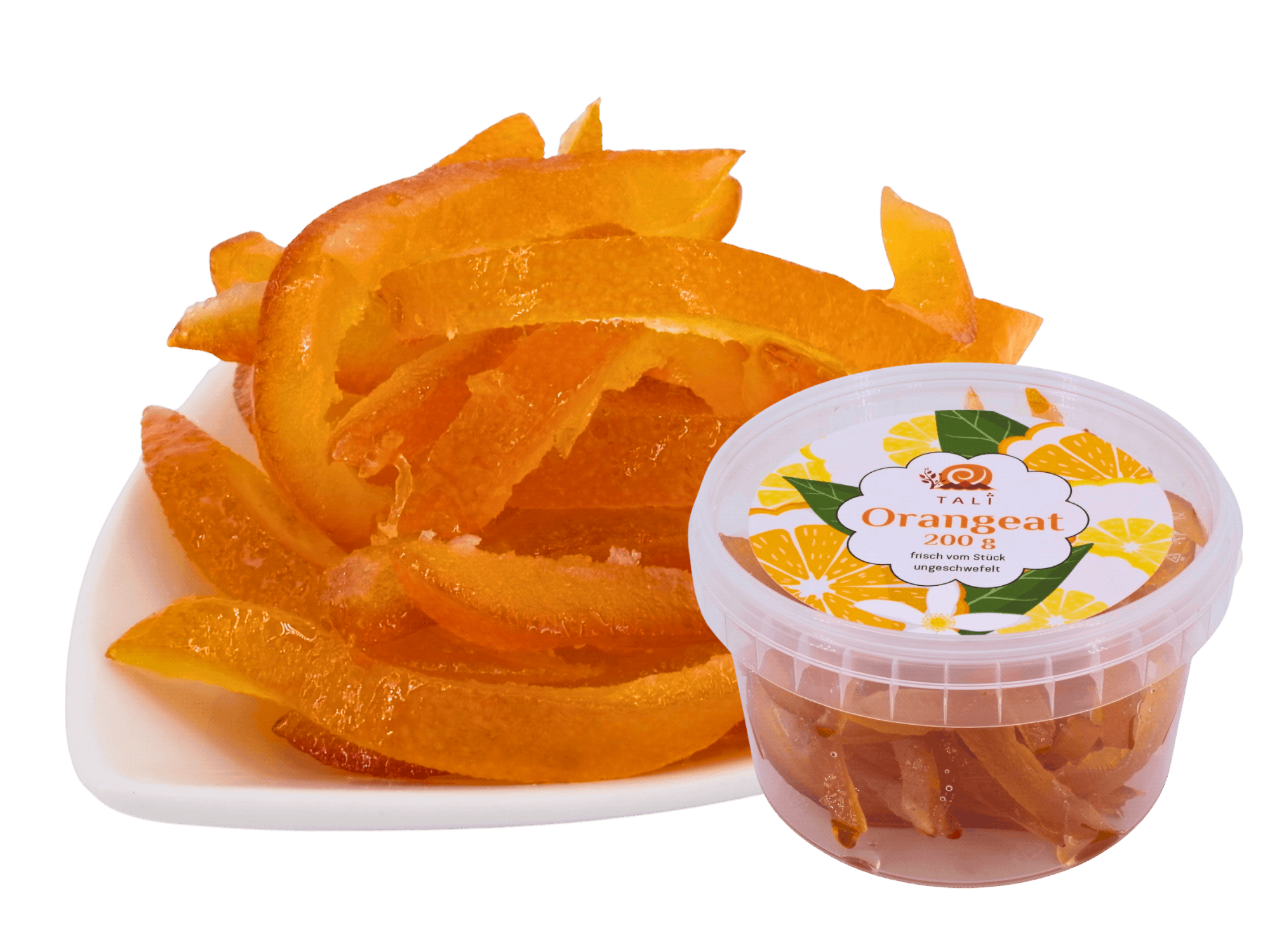 Orangeat, Streifen (1/16 Schnitt) 200 g