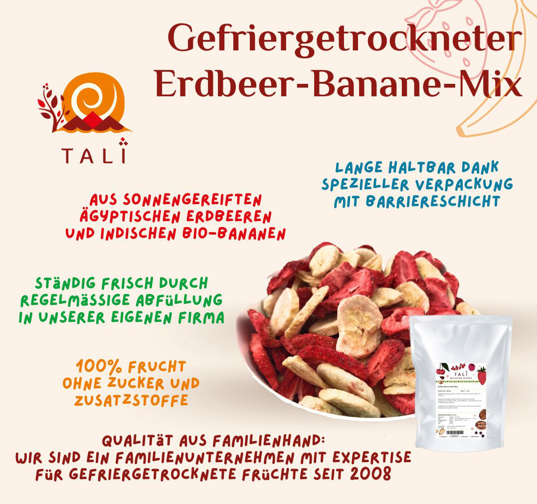Erdbeer-Banane-Mix 200 g