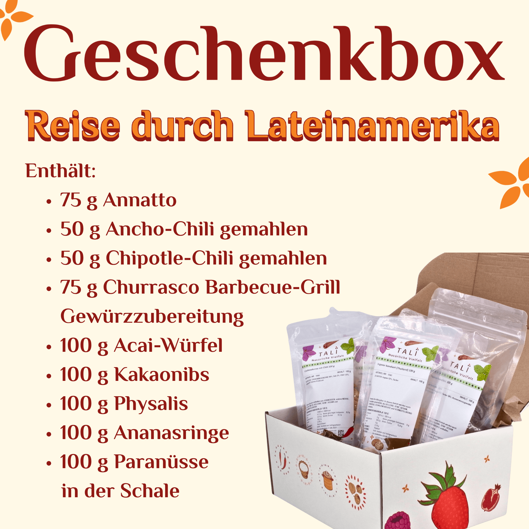 Geschenkbox "Genussreise durch Lateinamerika"