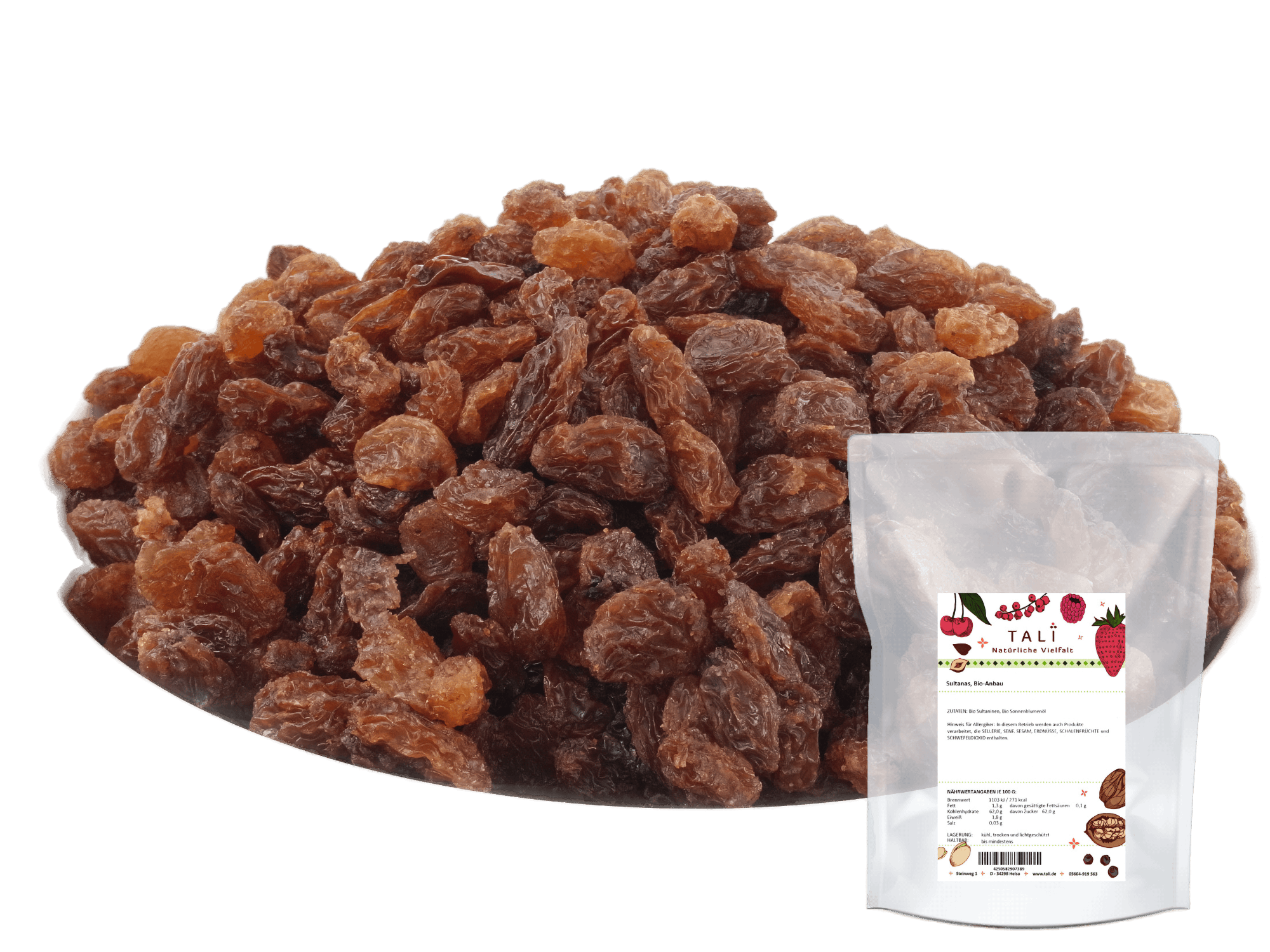 Sultanas, Bio-Anbau 1000 g