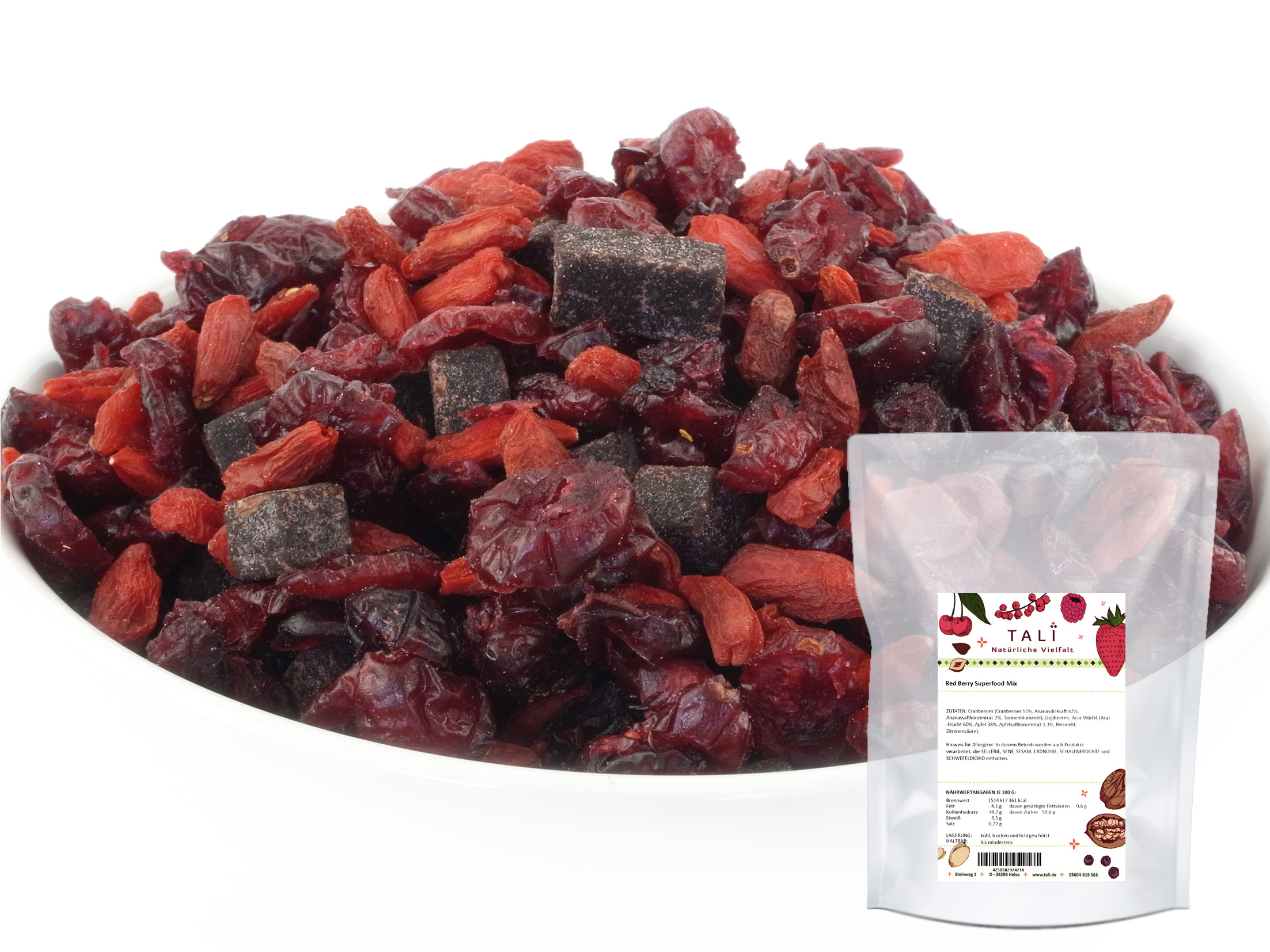 Red Berry Superfood Mix Beutel
