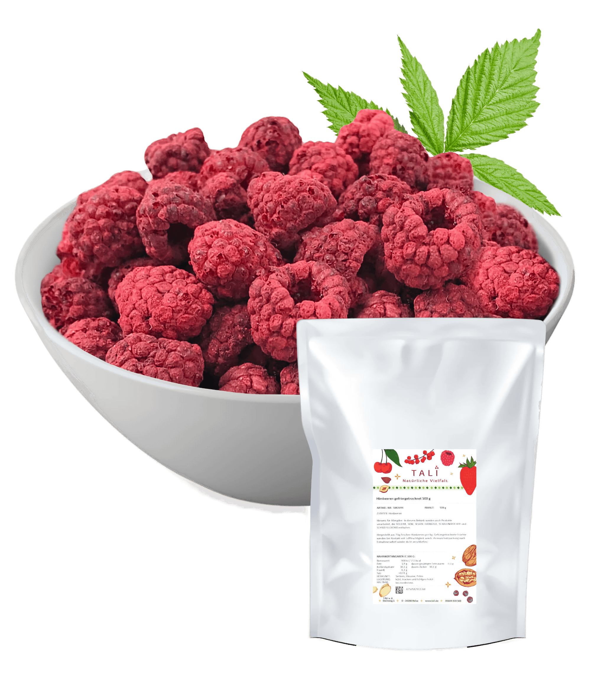 Himbeeren gefriergetrocknet 500 g