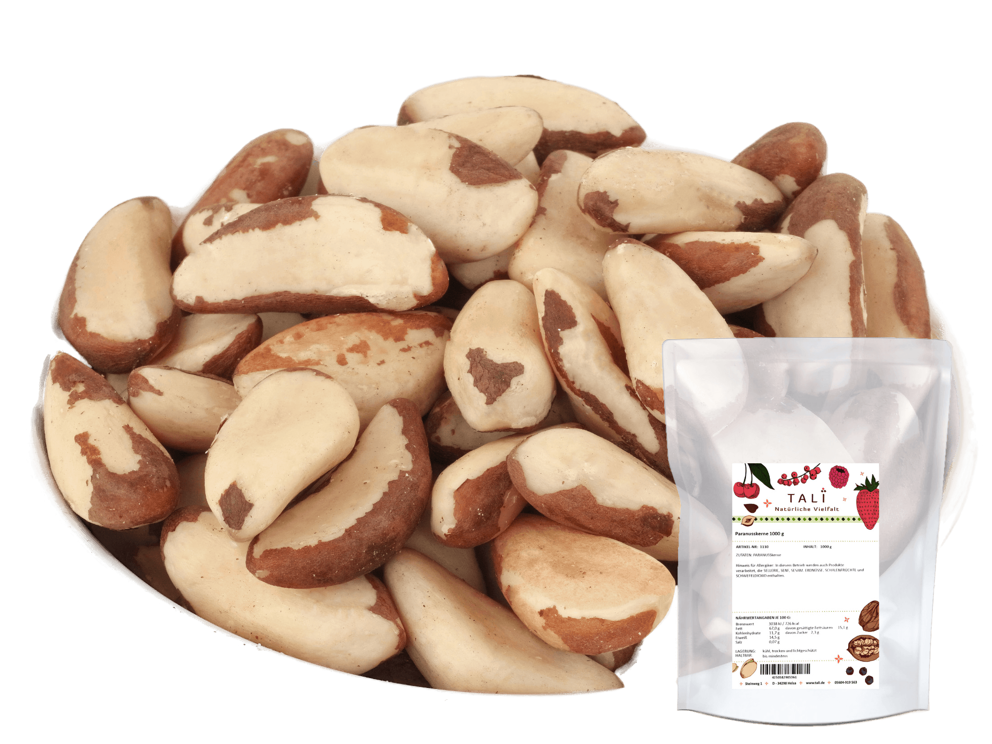 Paranusskerne 1000 g