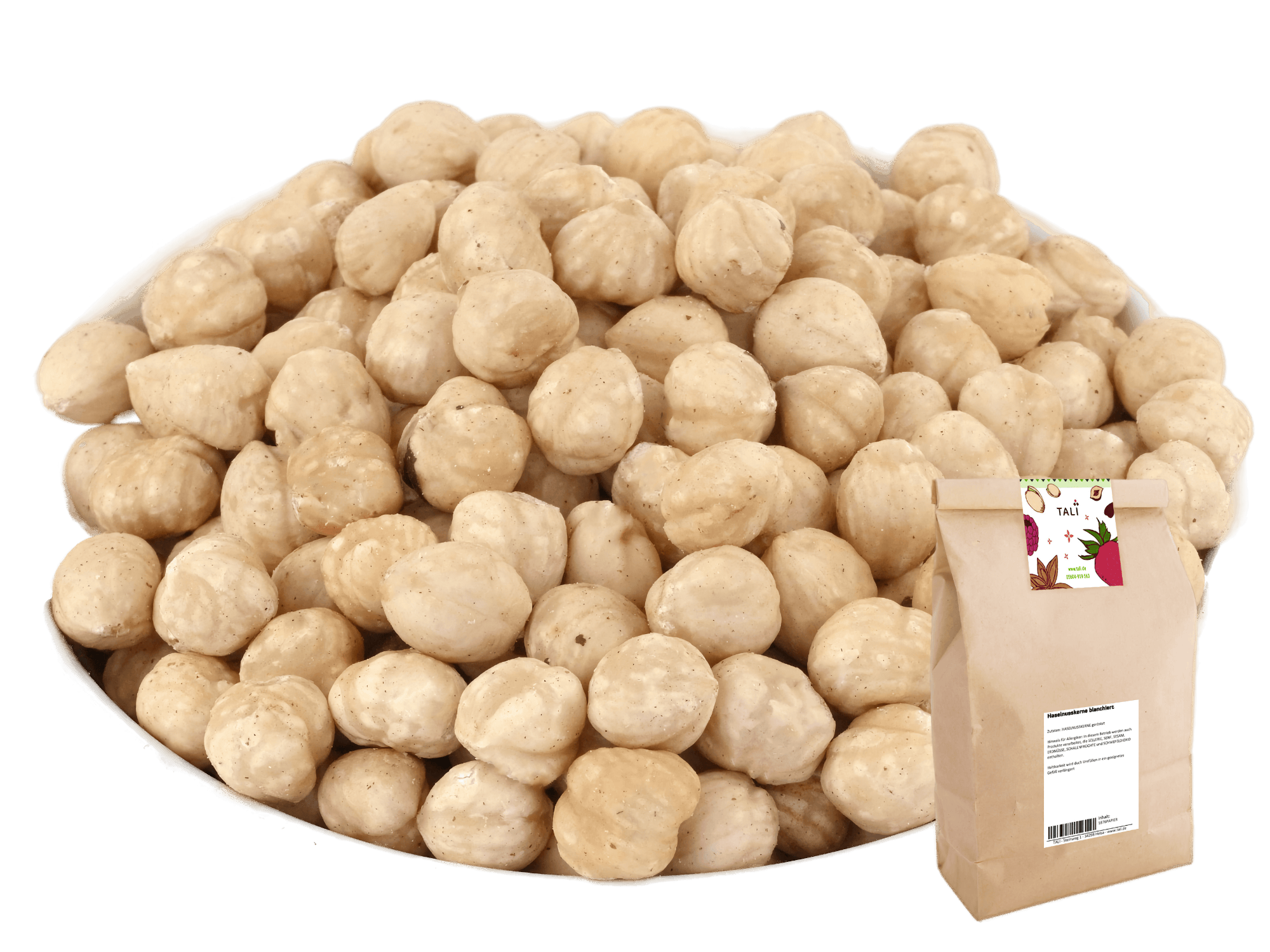 Haselnusskerne blanchiert "Piemonteser Haselnüsse geröstet" 250 g