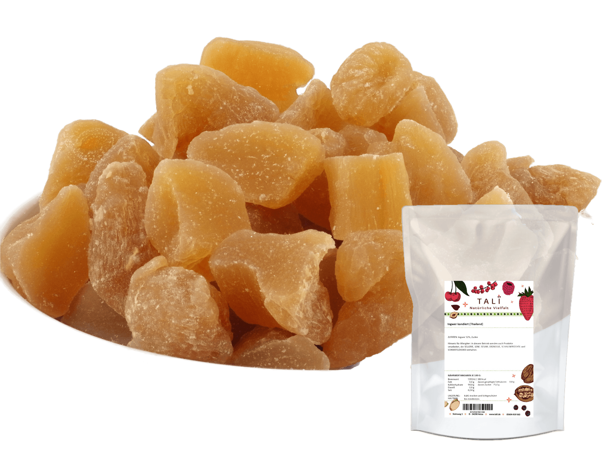 Ingwer kandiert (Thailand) 1000 g
