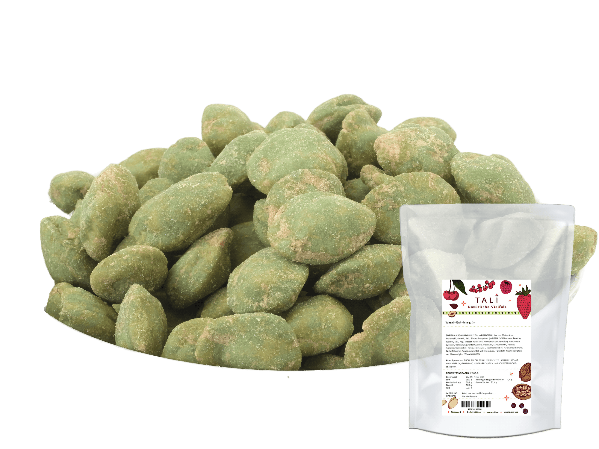 Wasabi-Erdnüsse grün 500 g