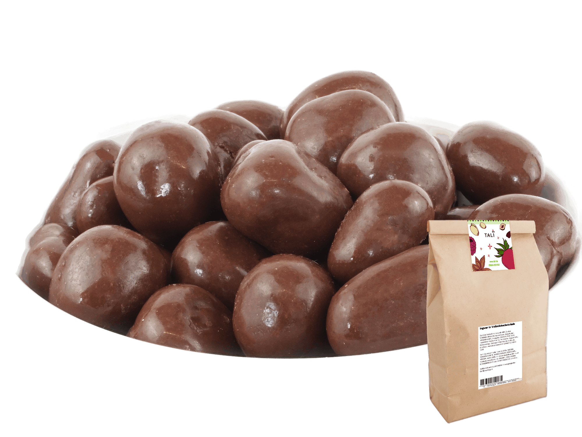 Ingwer in Vollmilchschokolade 250 g