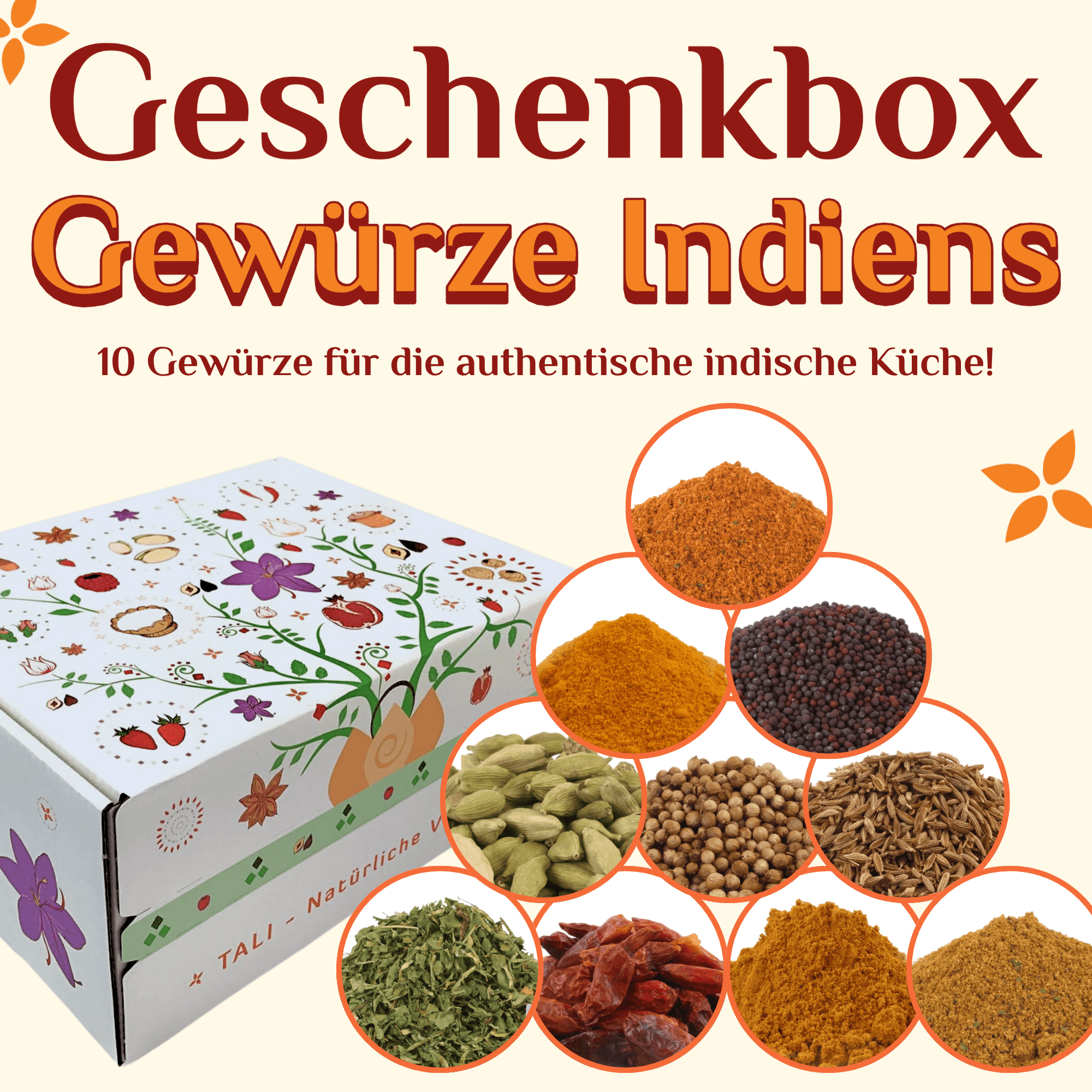 Geschenkbox "Gewürze Indiens"