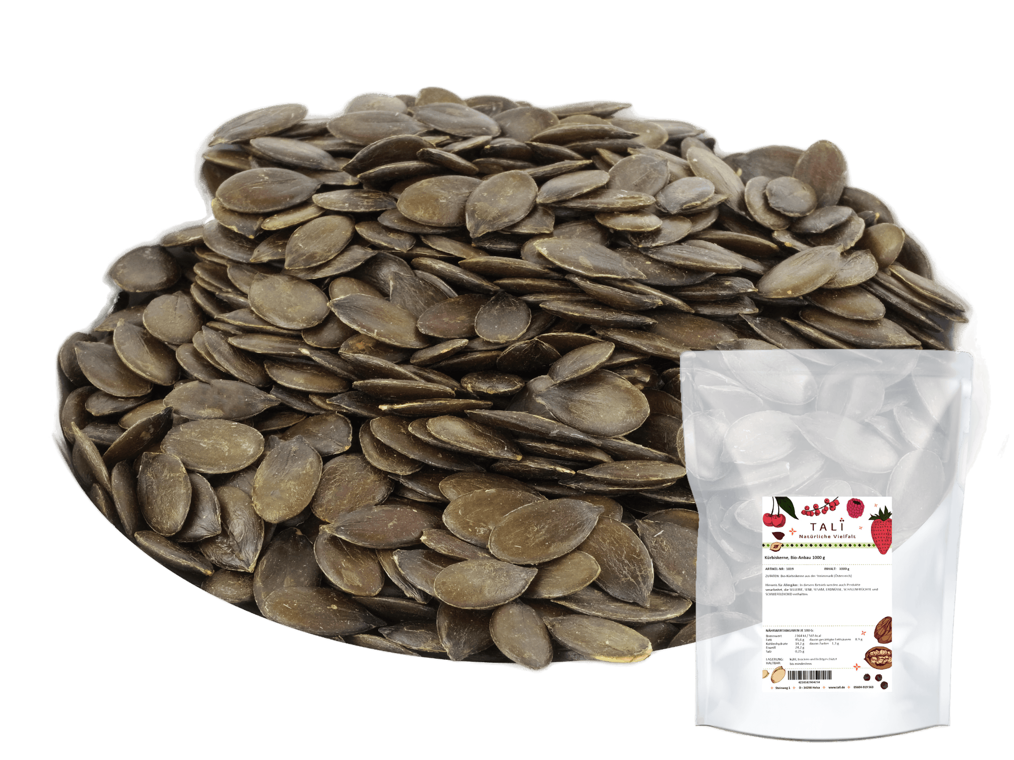 Kürbiskerne, Bio-Anbau 1000 g