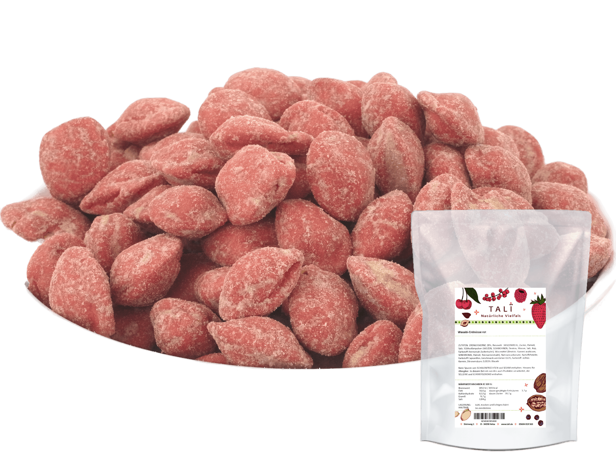 Wasabi-Erdnüsse rot 500 g