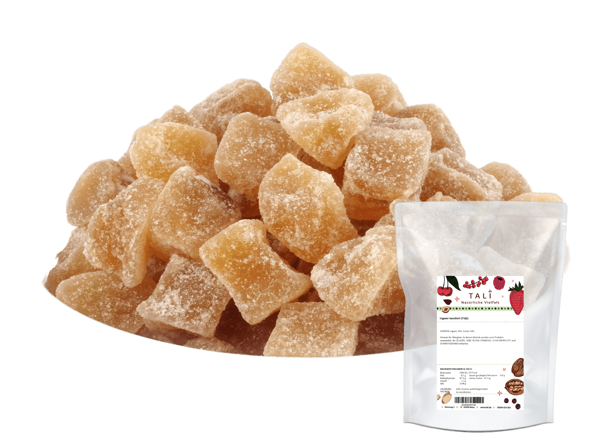 Ingwer kandiert (Fidji) 1000 g