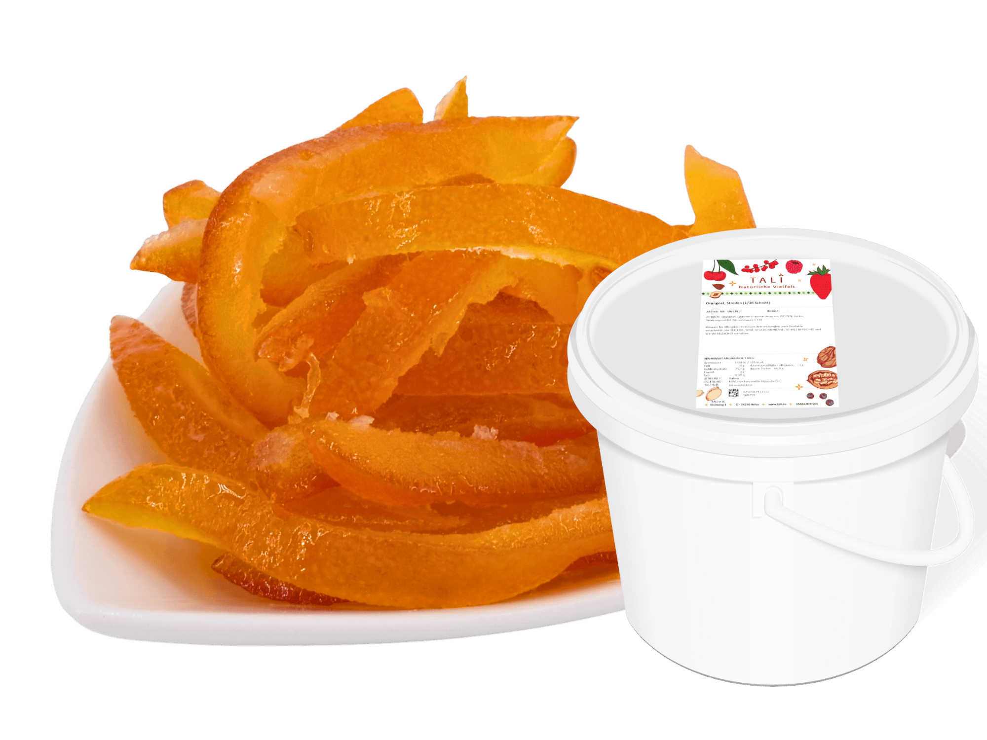 Orangeat, Streifen (1/16 Schnitt) 1000 g