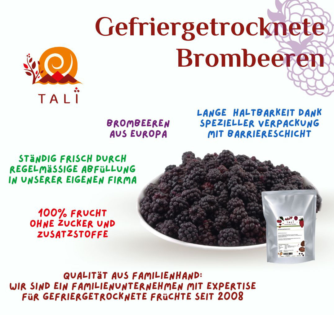 Brombeeren gefriergetrocknet 1000 g