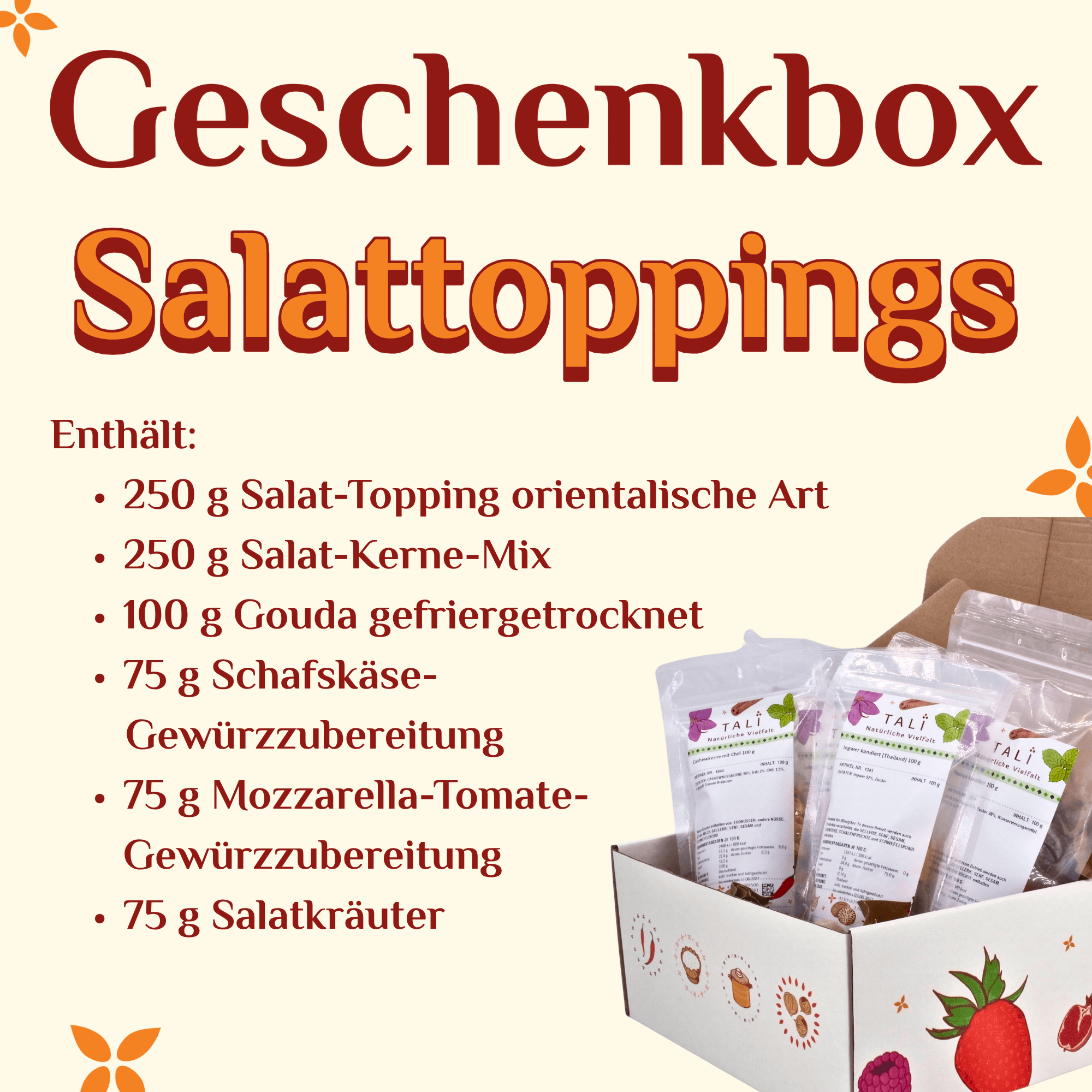 Geschenkbox "Salat-Toppings"