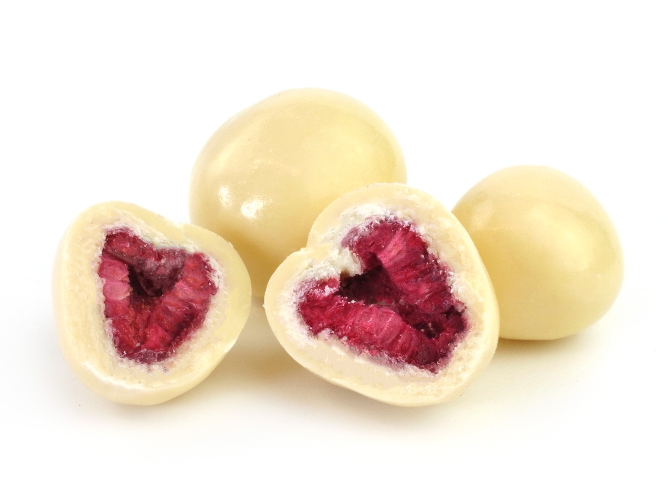 Gefriergetrocknete Himbeeren in Joghurtschokolade 100 g