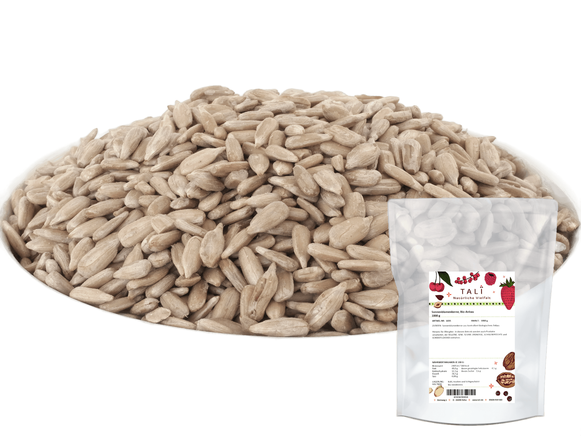 Sonnenblumenkerne, Bio-Anbau 1000 g