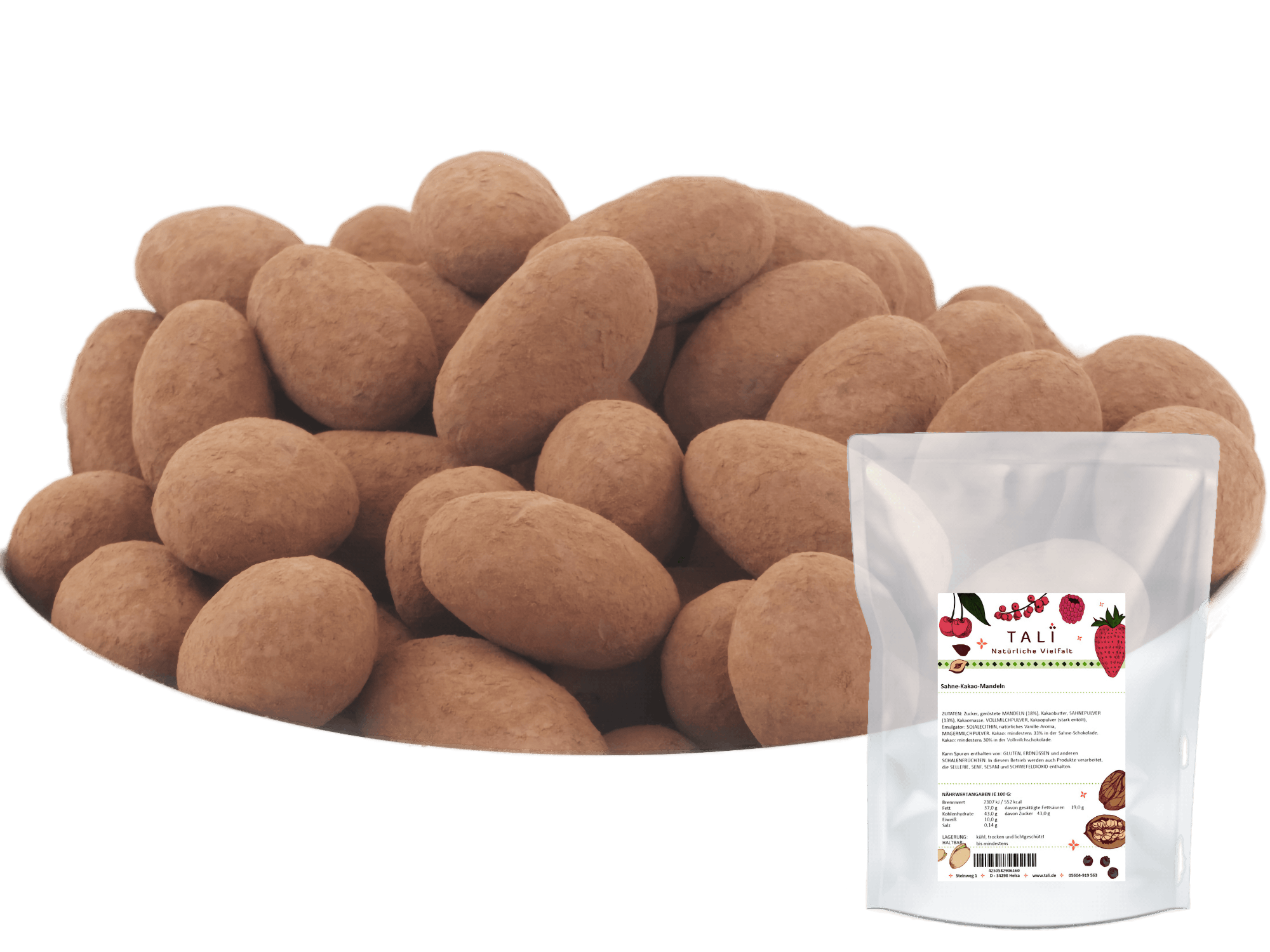 Sahne-Kakao-Mandeln 250 g