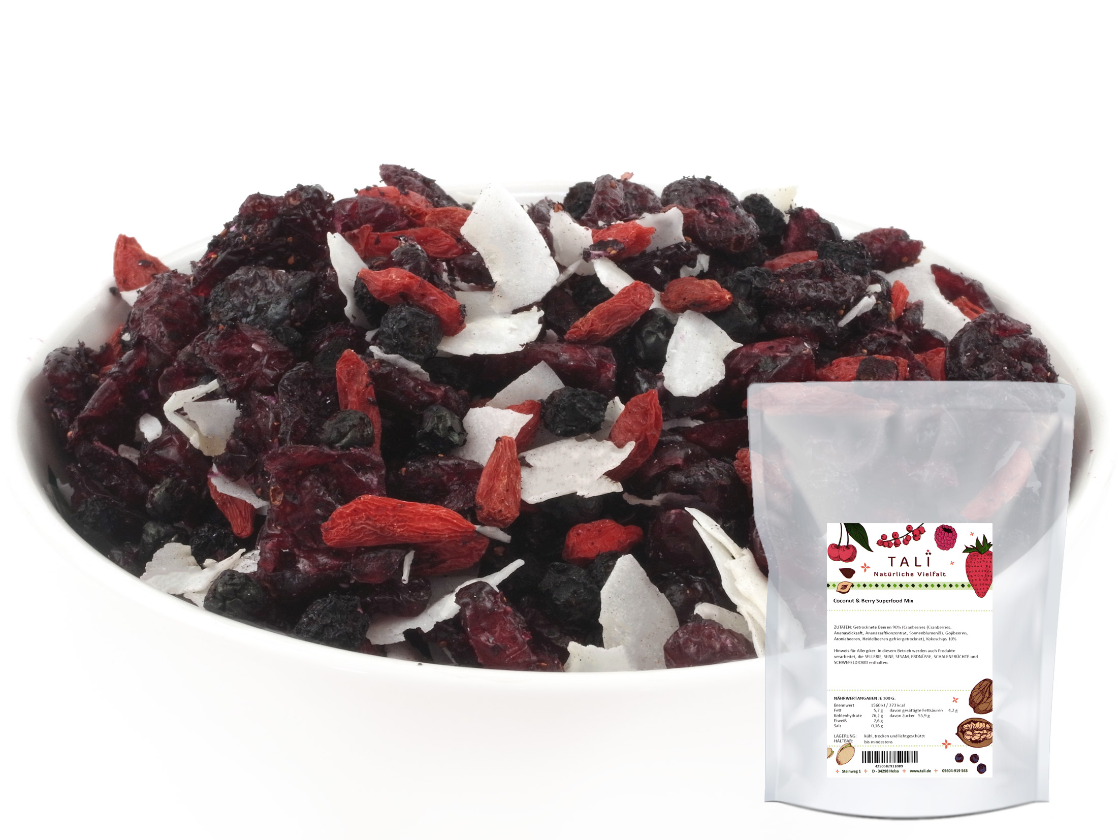 Coconut & Berry Superfood Mix Beutel