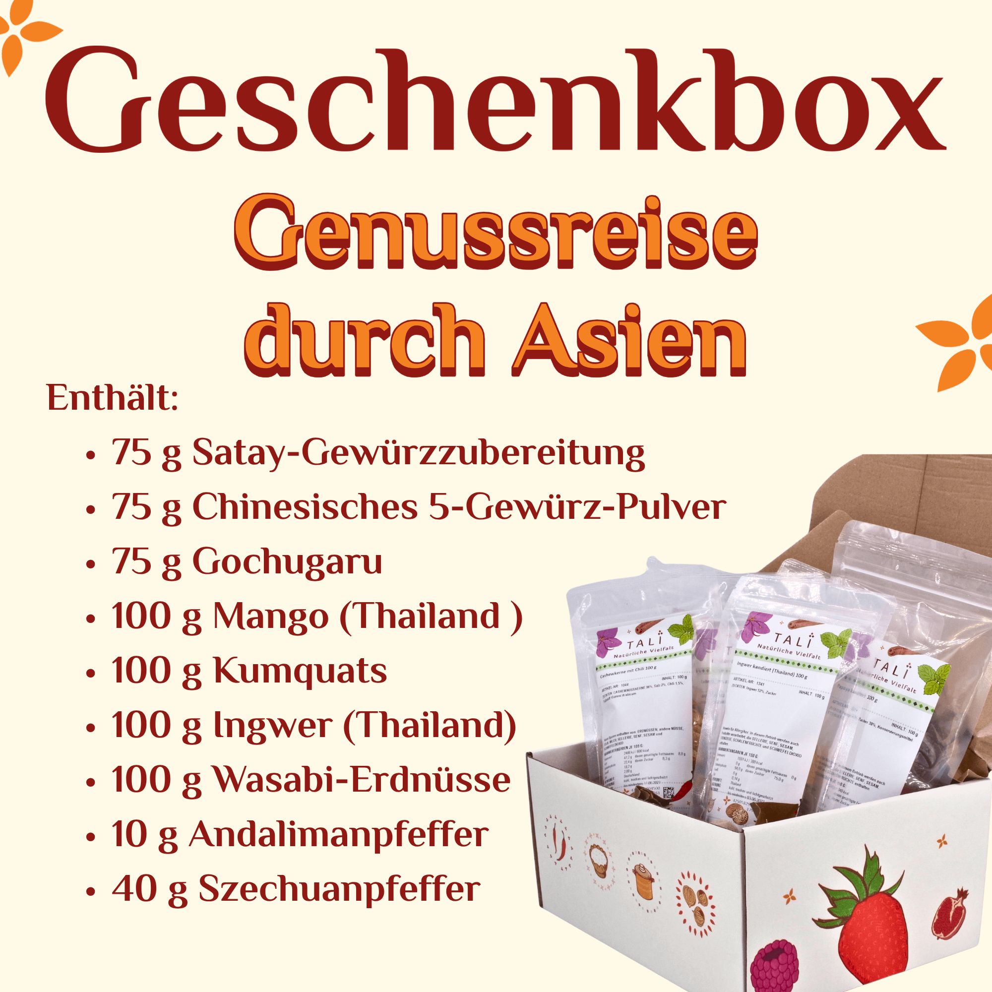 Geschenkbox "Genussreise durch Asien"