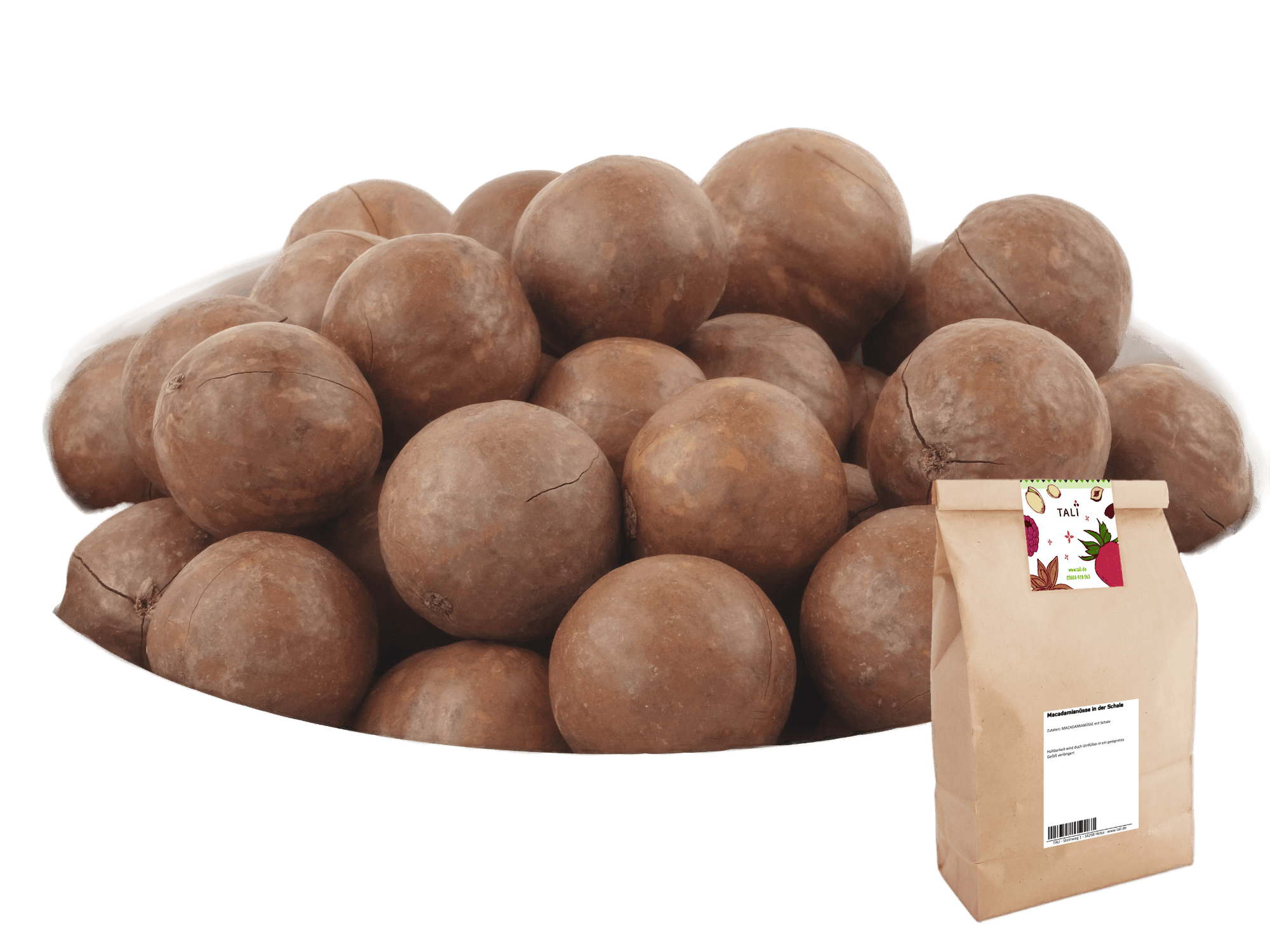 Macadamianüsse in der Schale 1 kg