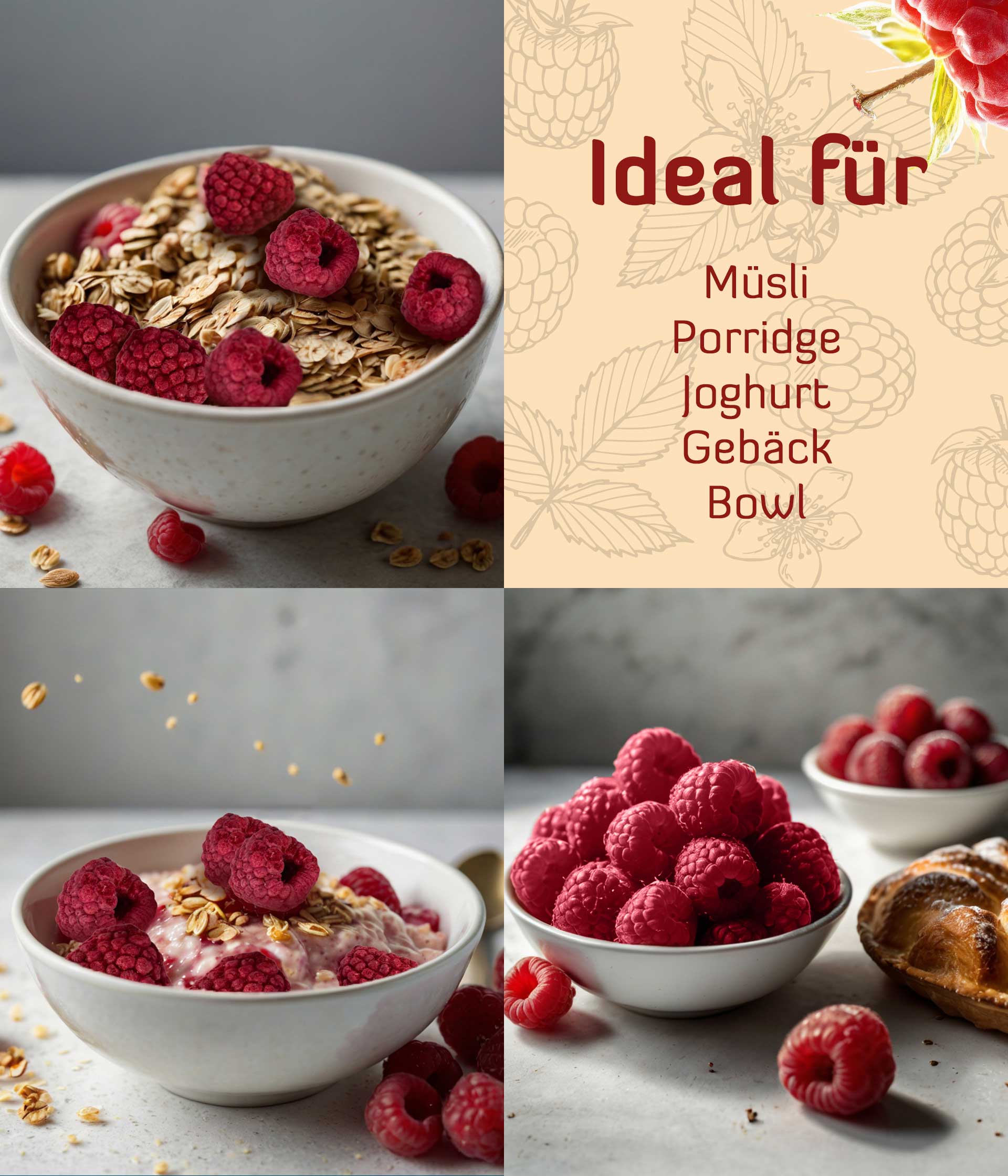 Himbeeren gefriergetrocknet 190 g