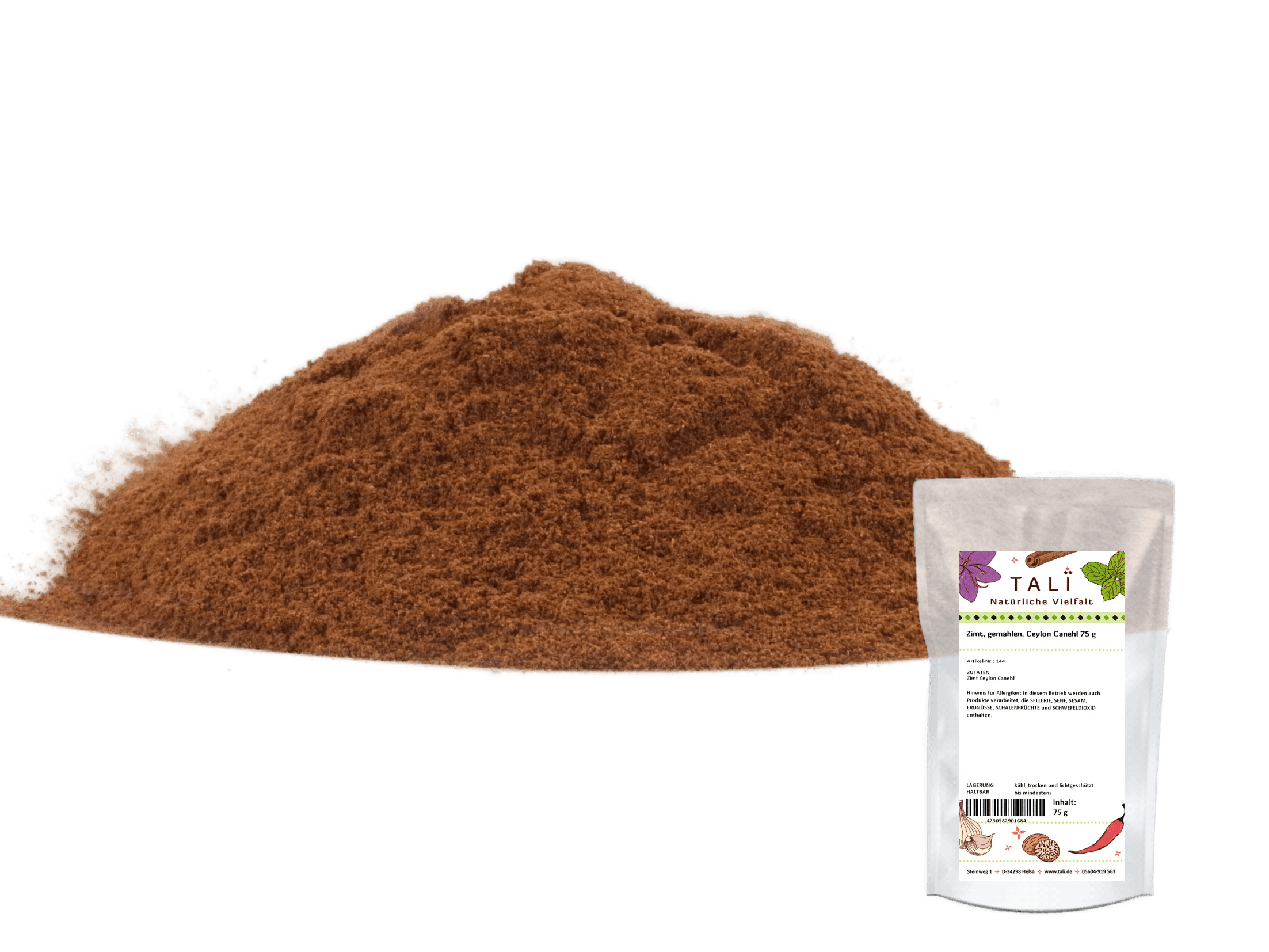 Zimt, gemahlen, Ceylon Canehl 75 g