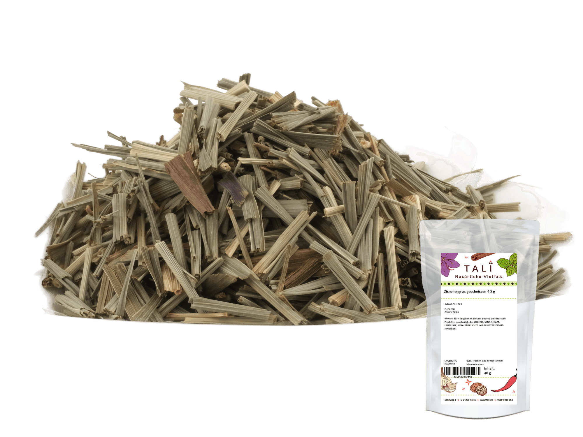 Zitronengras geschnitten 40 g