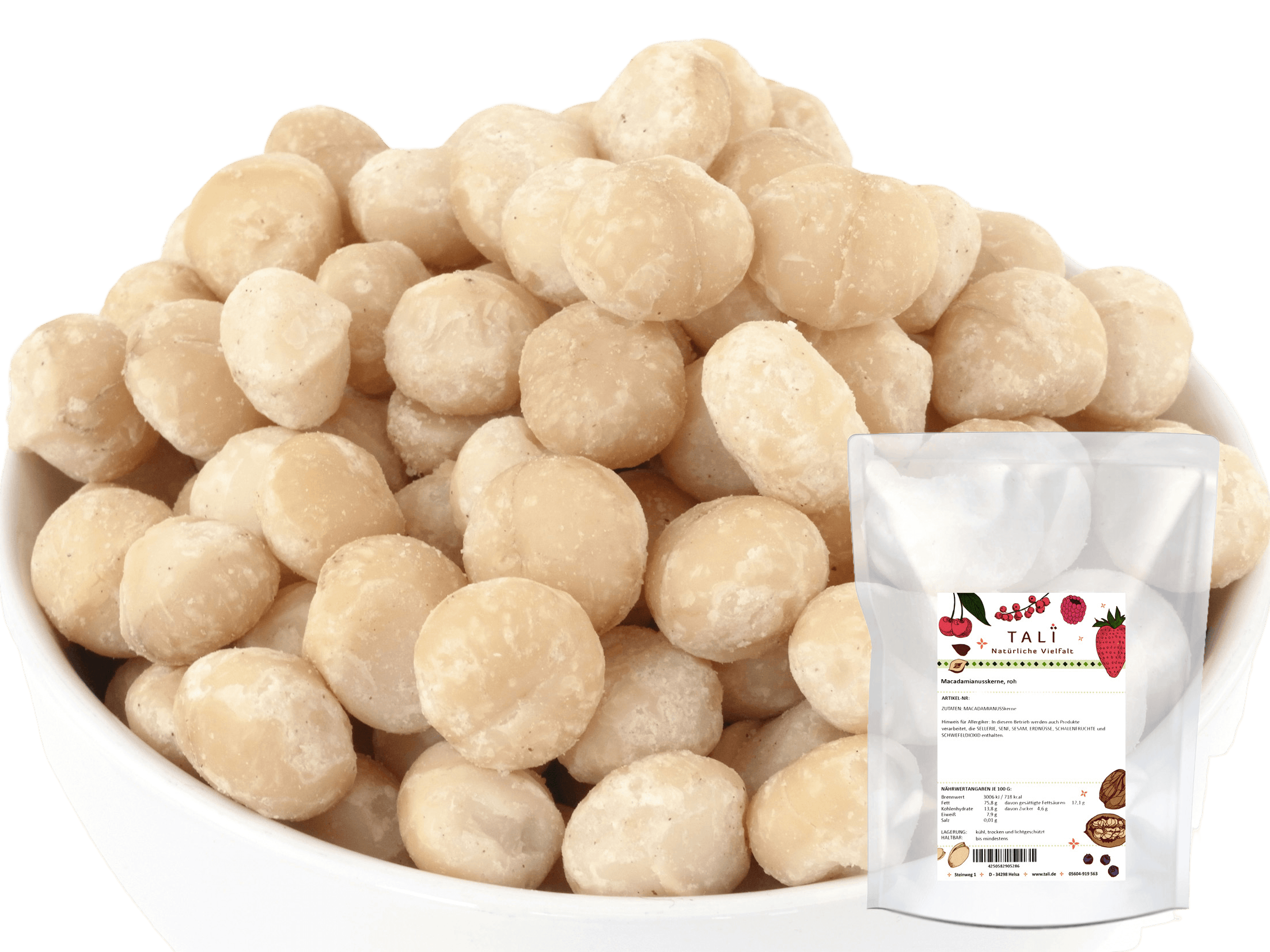 Macadamianusskerne, roh 250 g