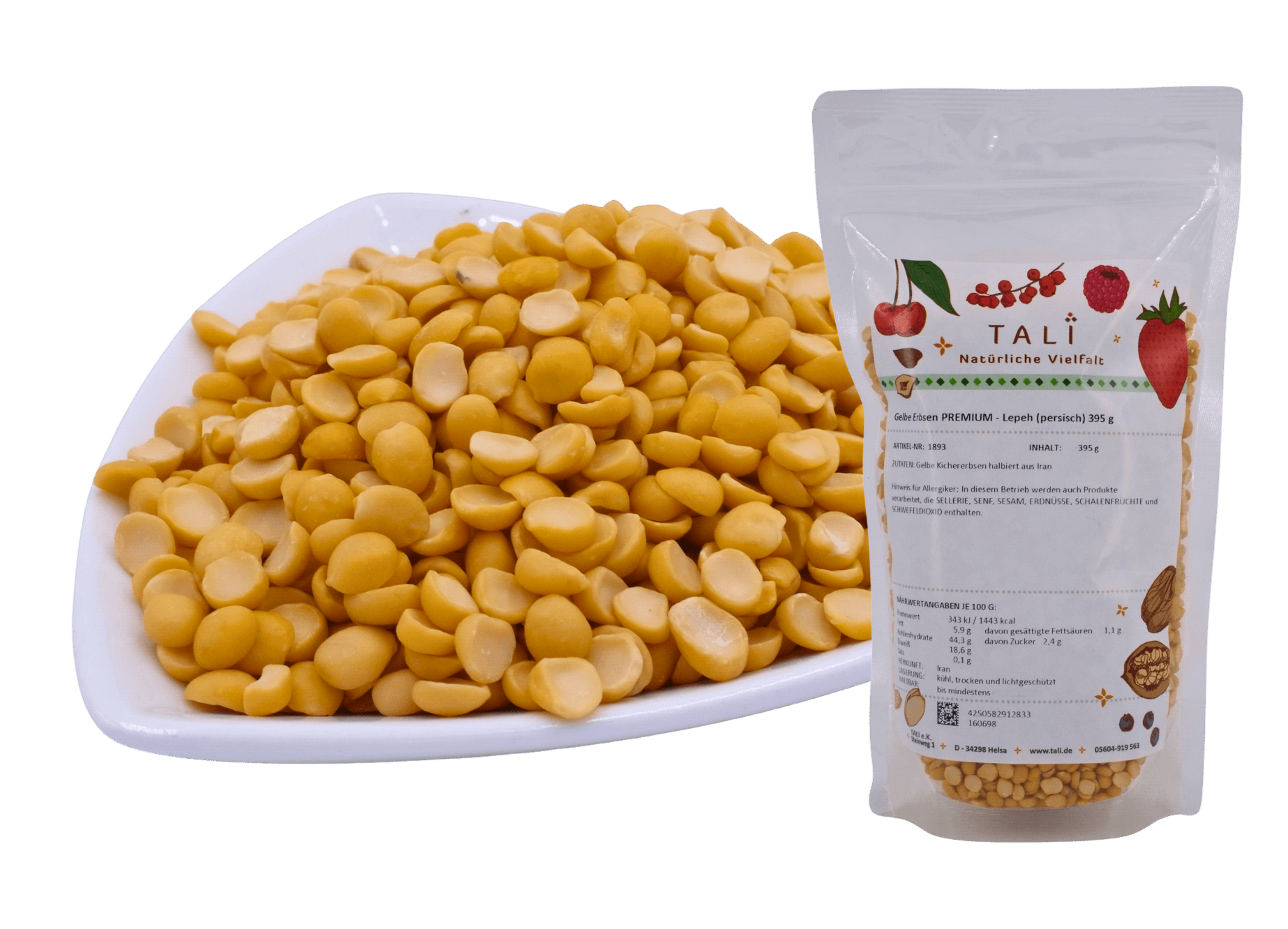 Gelbe Erbsen PREMIUM - Lepeh (persisch) 395 g