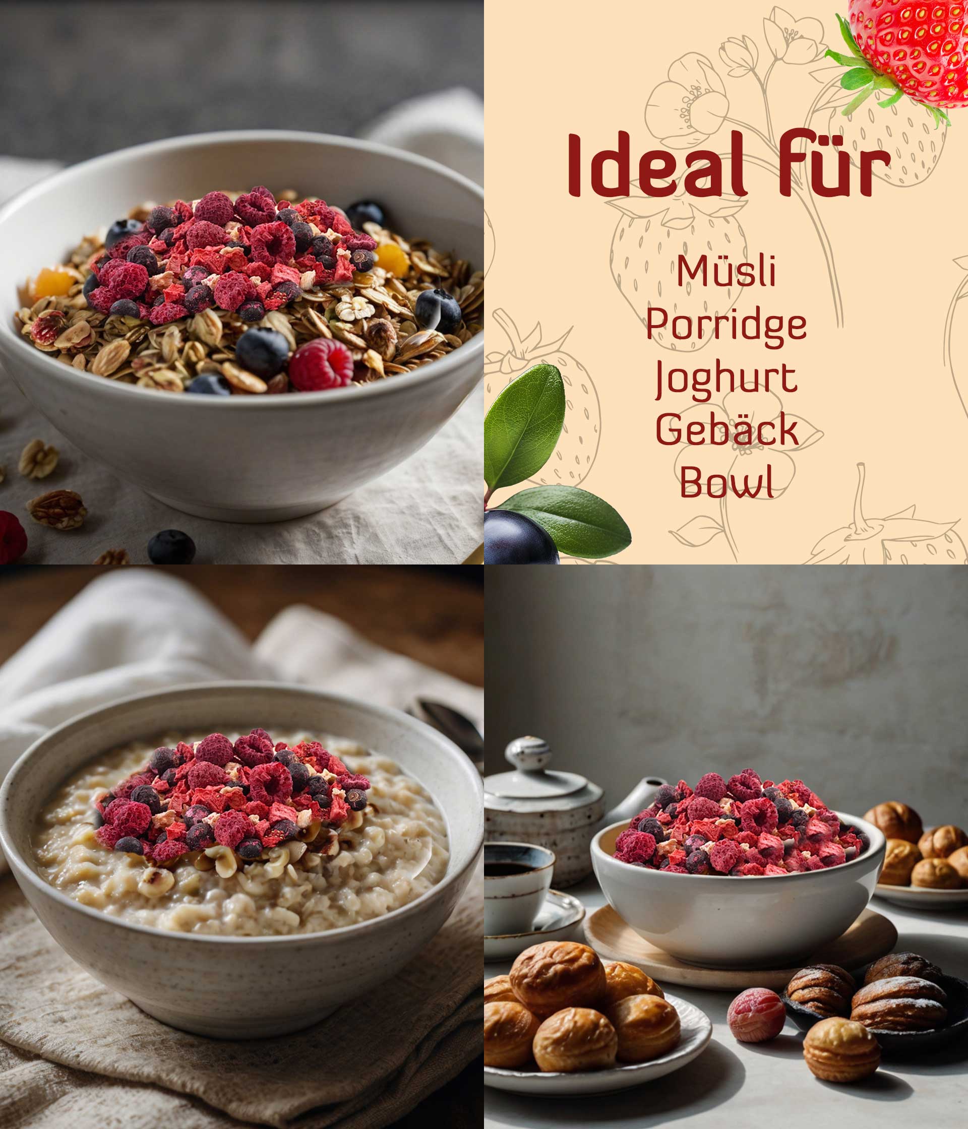 Bunter Beeren Mix 1000 g
