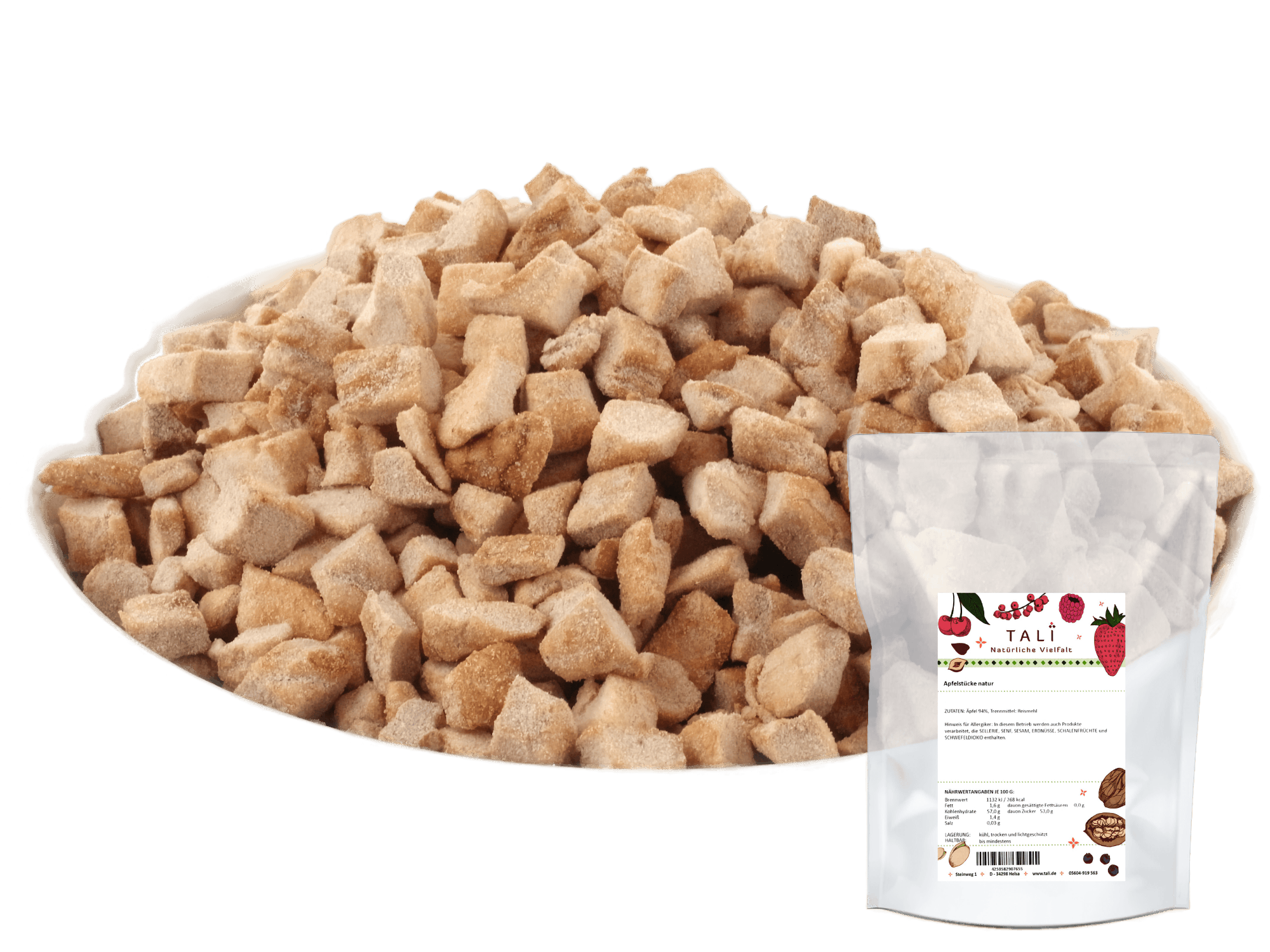 Apfelstücke natur 1000 g