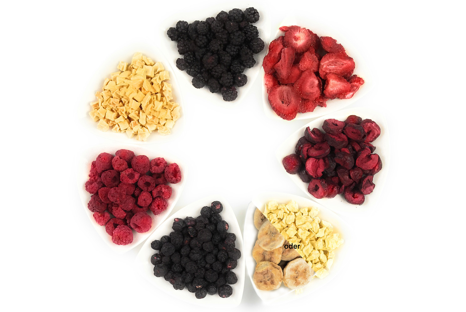 Geschenkbox Fruchtvielfalt - 7 Sorten gefriergetrocknete Früchte