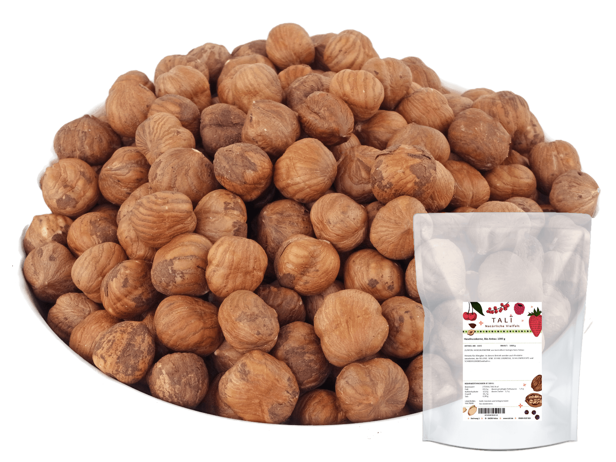 Haselnusskerne, Bio-Anbau 1000 g