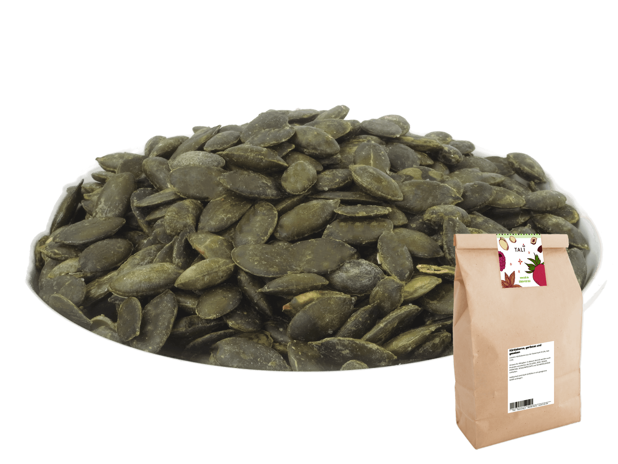 Kürbiskerne,  geröstet und gesalzen 250 g