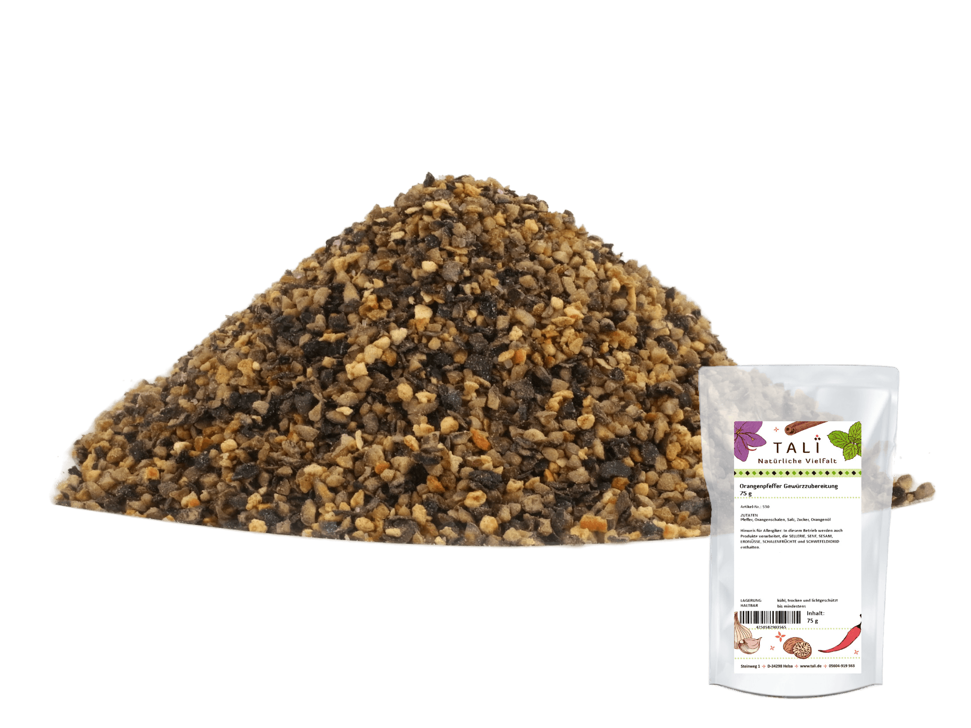 Orangenpfeffer Gewürzzubereitung 75 g