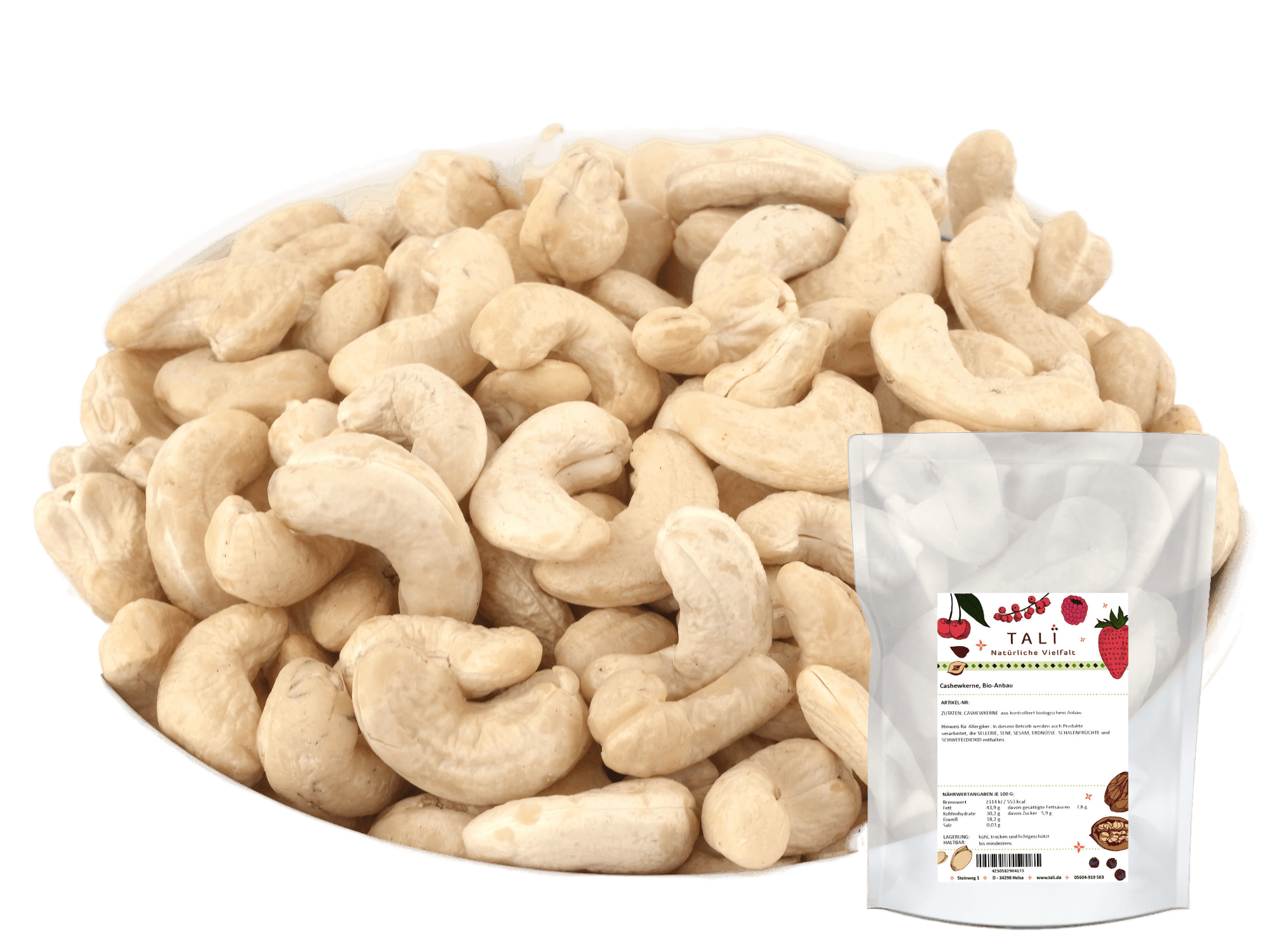 Cashewkerne, Bio-Anbau 500 g