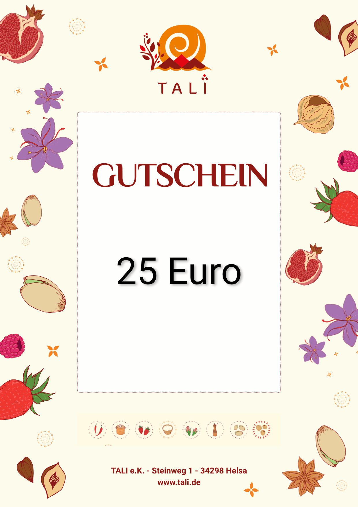25 EUR Geschenkgutschein