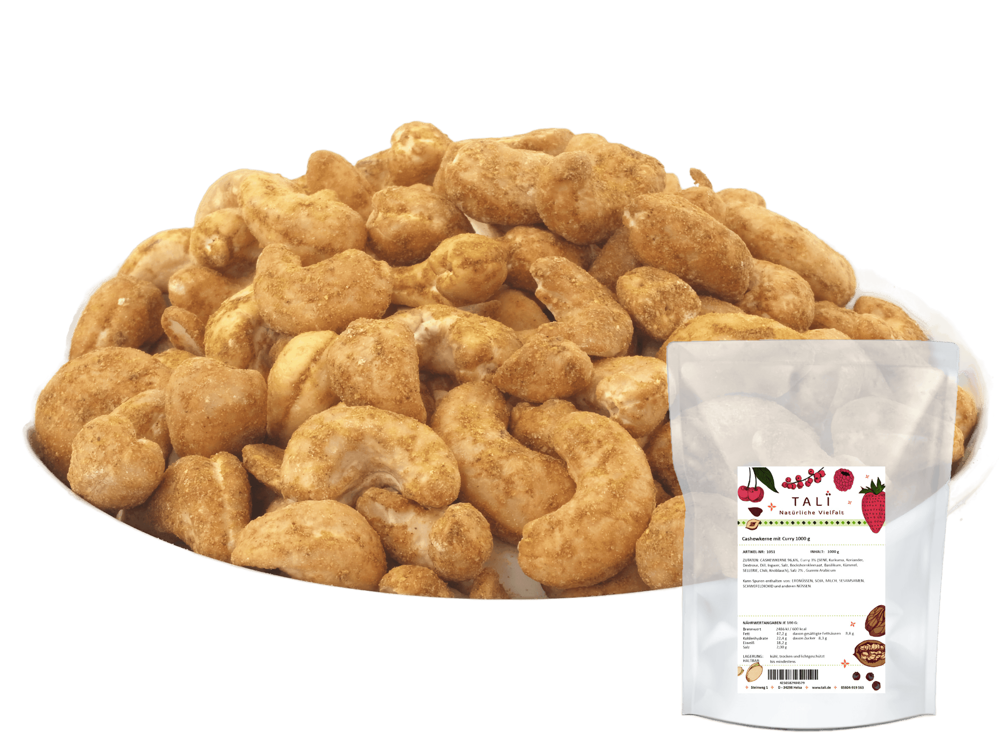 Cashewkerne mit Curry 1000 g