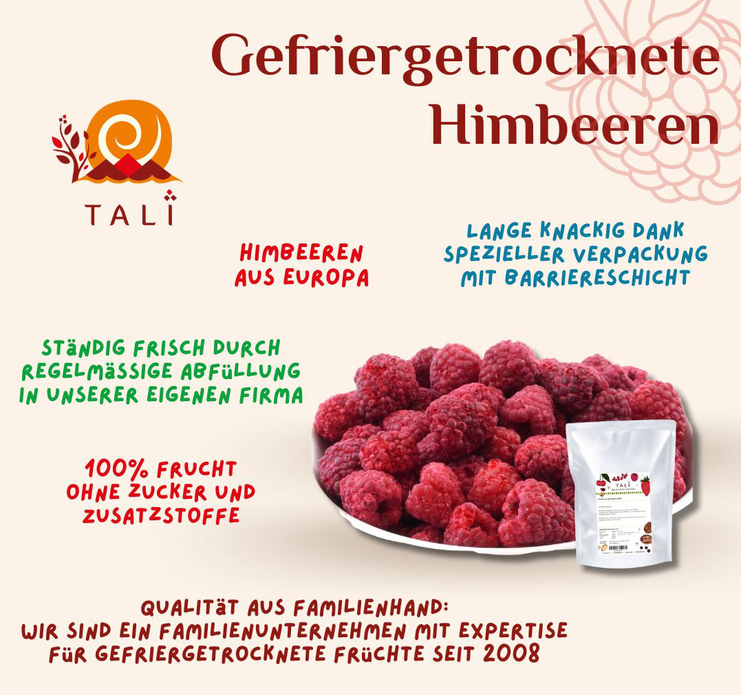 Himbeeren gefriergetrocknet 100 g Dose