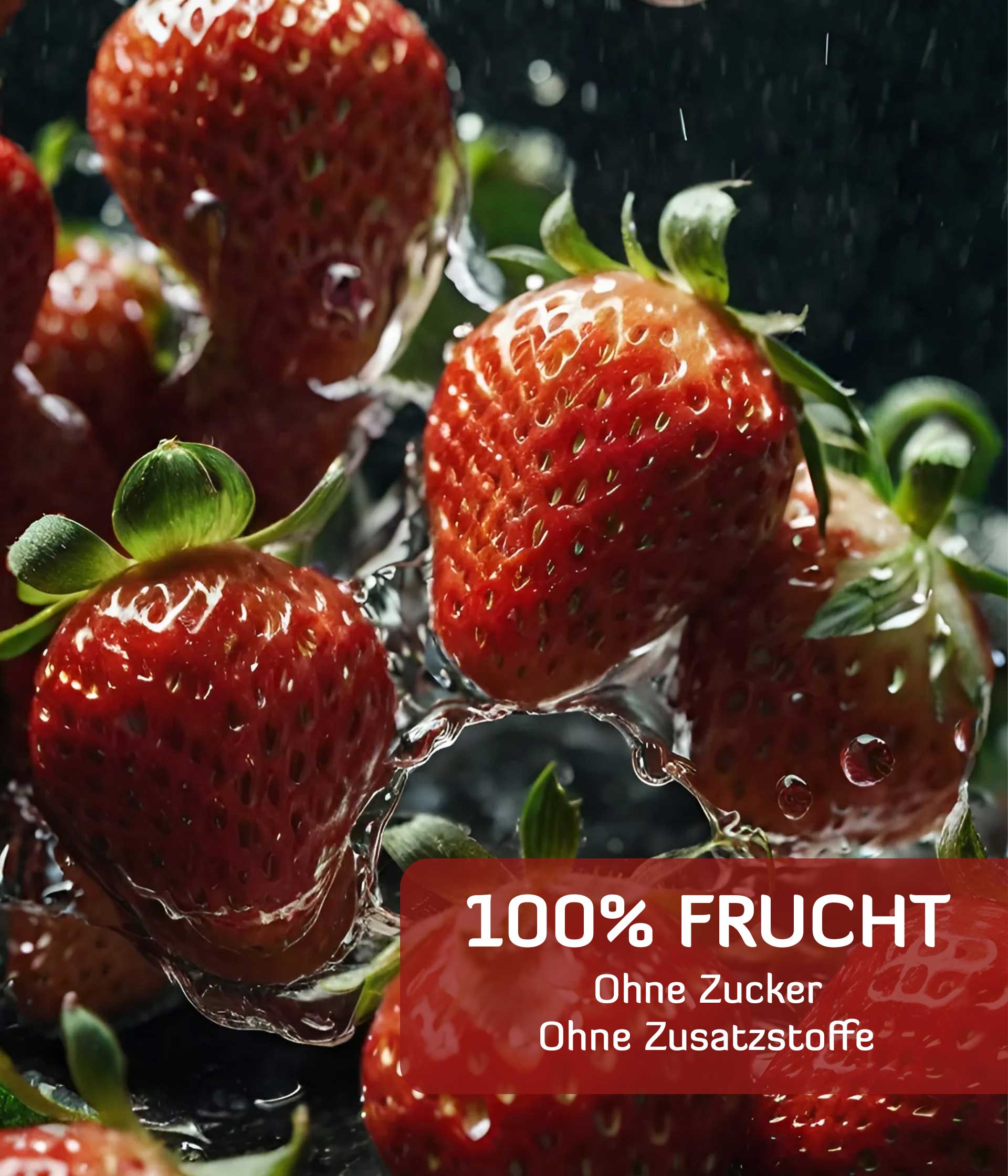 Erdbeeren gefriergetrocknet (Scheiben) Eimer 300 g