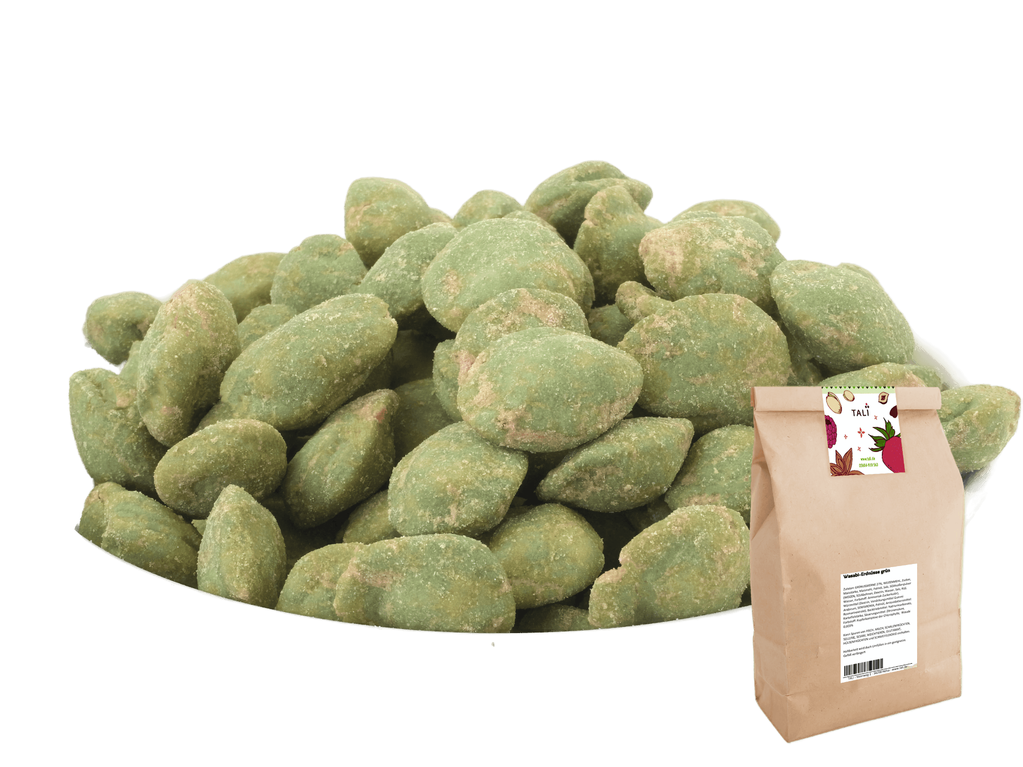 Wasabi-Erdnüsse grün 250 g