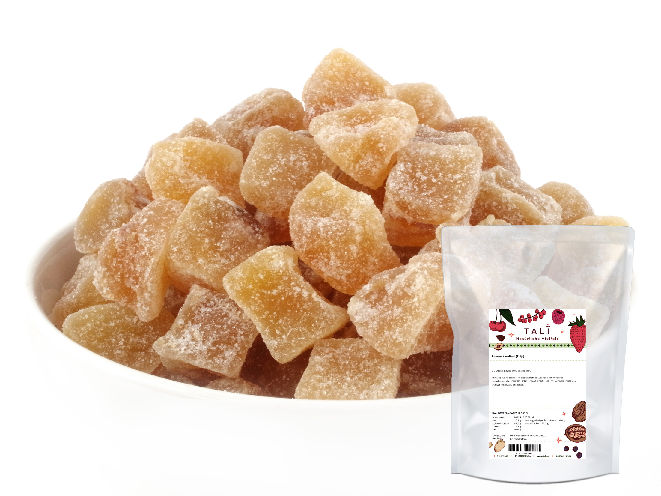 Ingwer kandiert (Fidji) Beutel