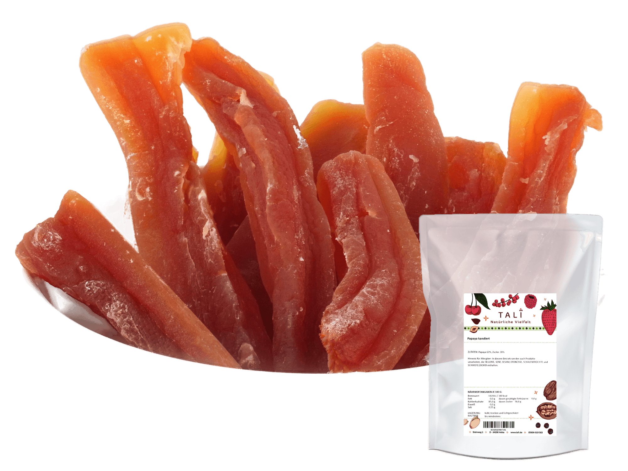 Papaya kandiert 1000 g