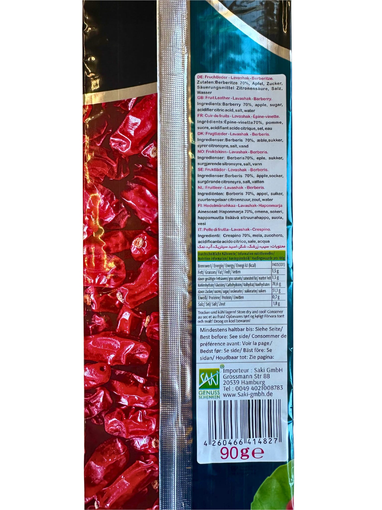 Lavashak Berberitze 90 g